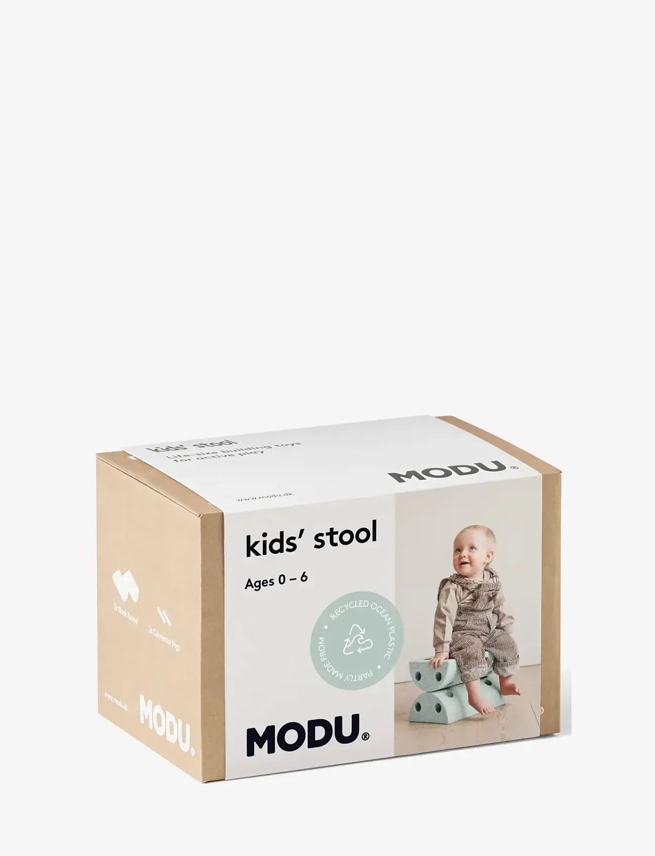 MODU - Kids Stool - børn - ocean mint / forest green - 1