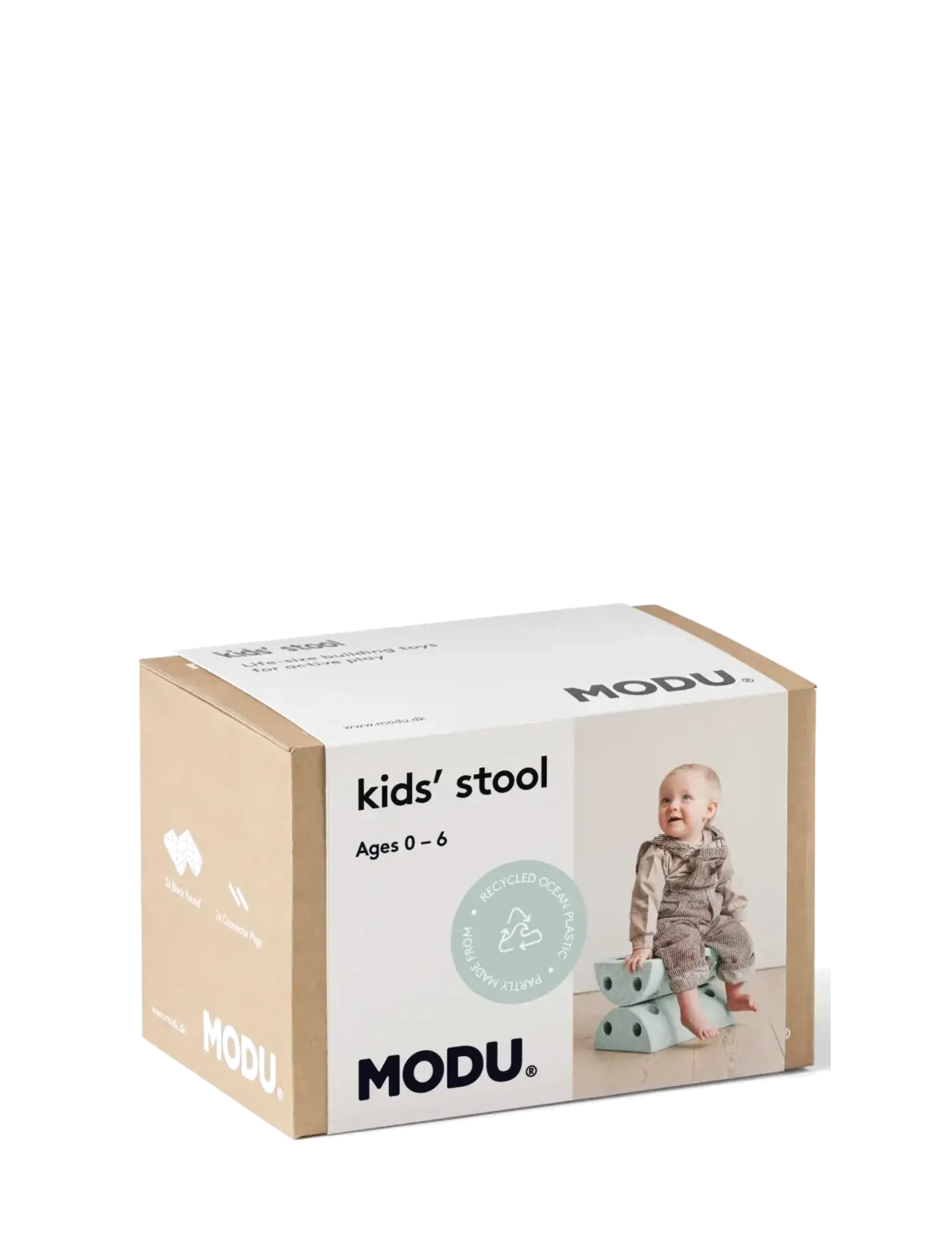 MODU - Kids Stool - motorikleksaker - ocean mint / forest green - 2