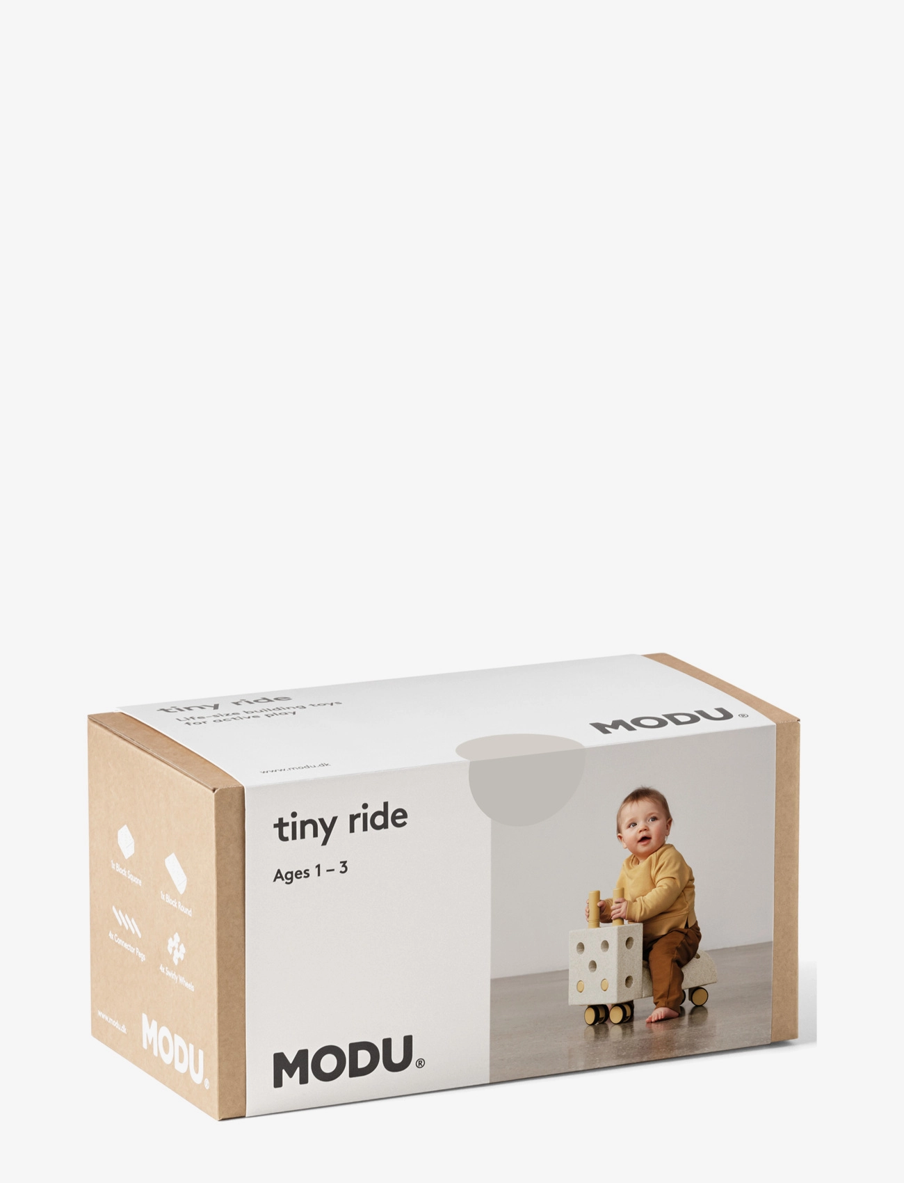 MODU - Tiny ride - gåbilar - sand grey / honey yellow - 2