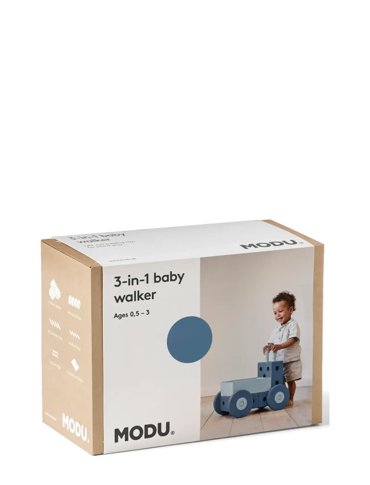 MODU - 3-in-1 Baby Walker - gåstolar - deep blue / sky blue - 2