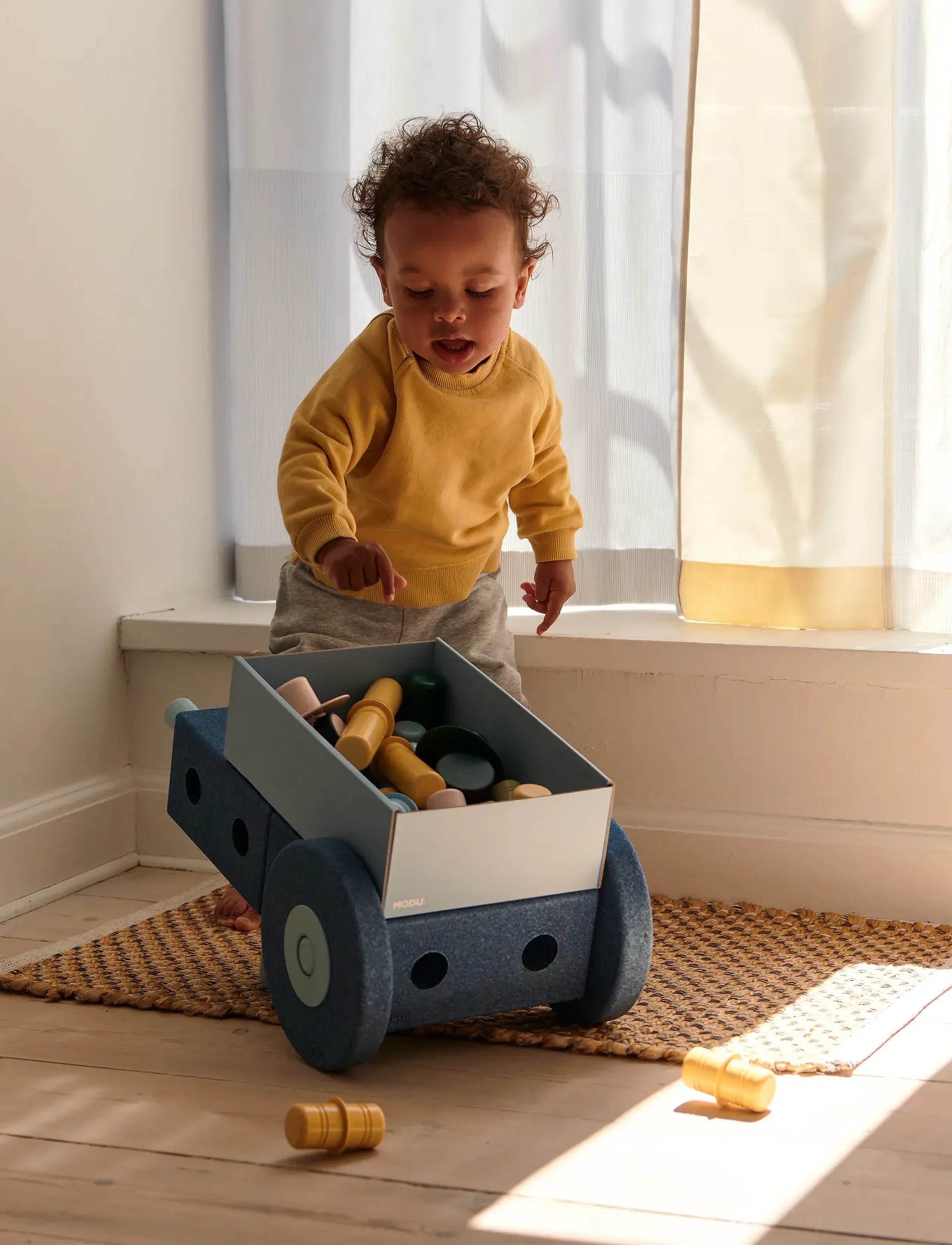 MODU - 3-in-1 Baby Walker - gåstolar - deep blue / sky blue - 4