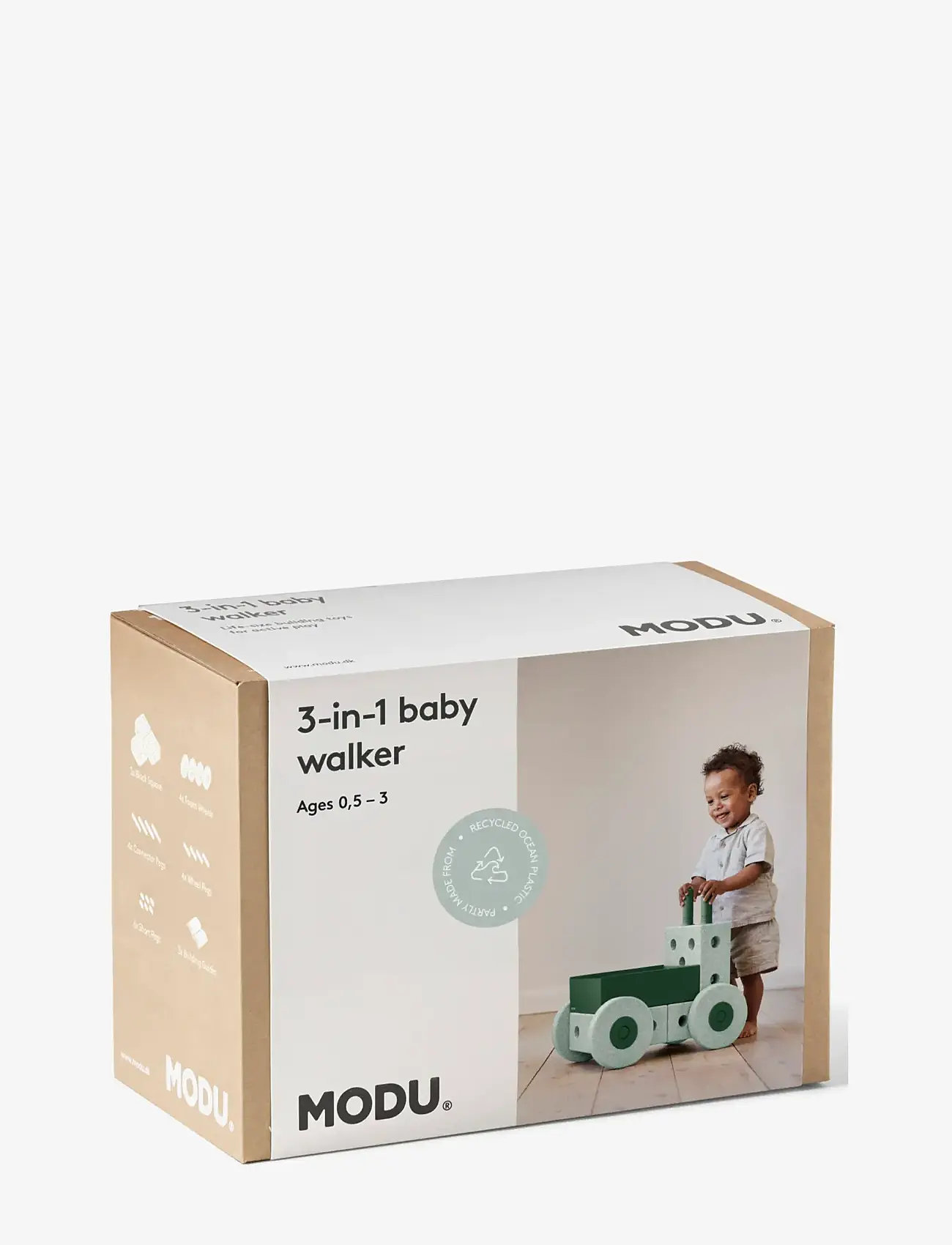 MODU - 3-in-1 Baby Walker - baby walkers - ocean mint / forest green - 2