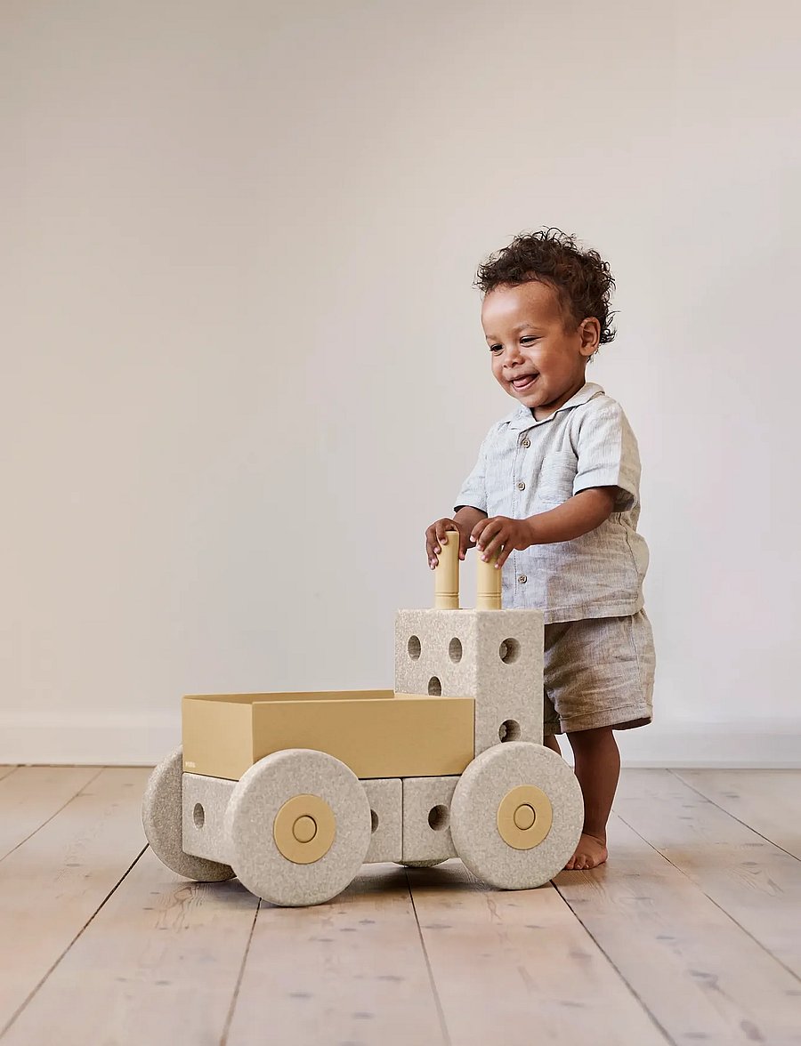 MODU - 3-in-1 Baby Walker - gåstole - sand grey / honey yellow - 0