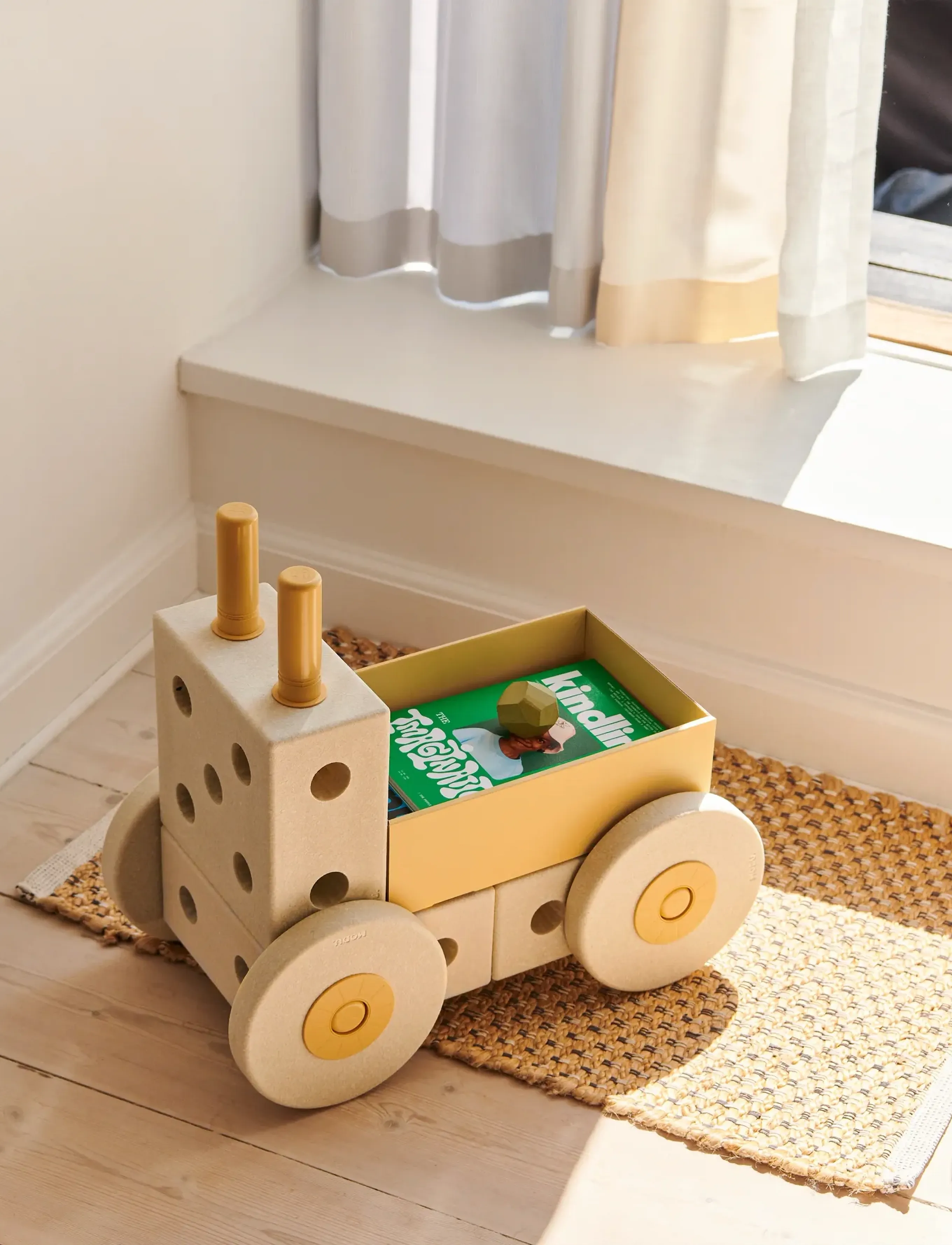 MODU - 3-in-1 Baby Walker - gåstolar - sand grey / honey yellow - 3