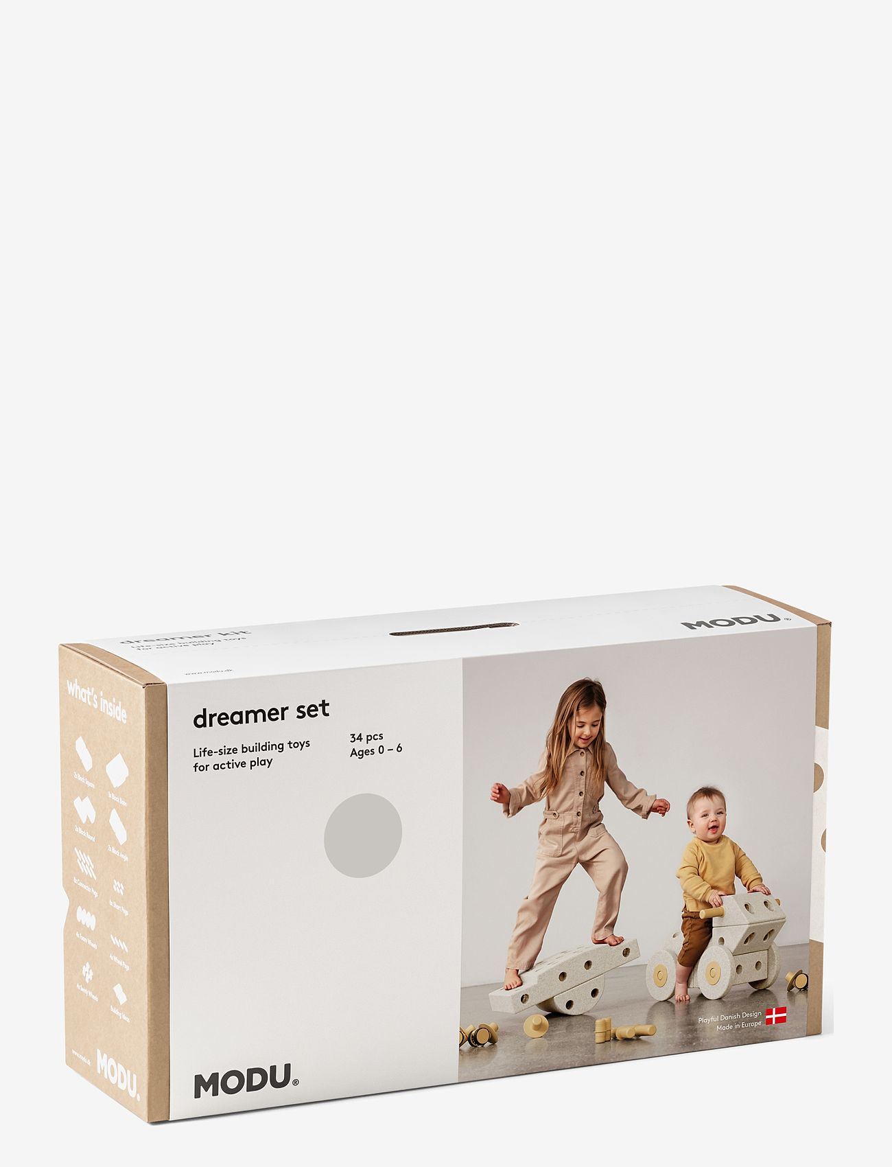 MODU - Dreamer Set - motorikleksaker - sand grey / honey yellow - 2