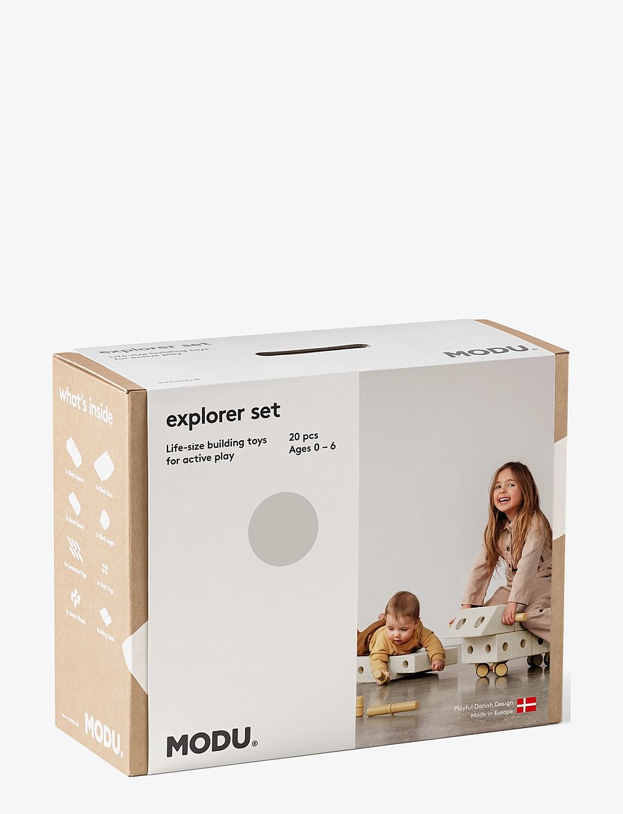 MODU - Explorer Set - Þroskaleikföng - sand grey / honey yellow - 1