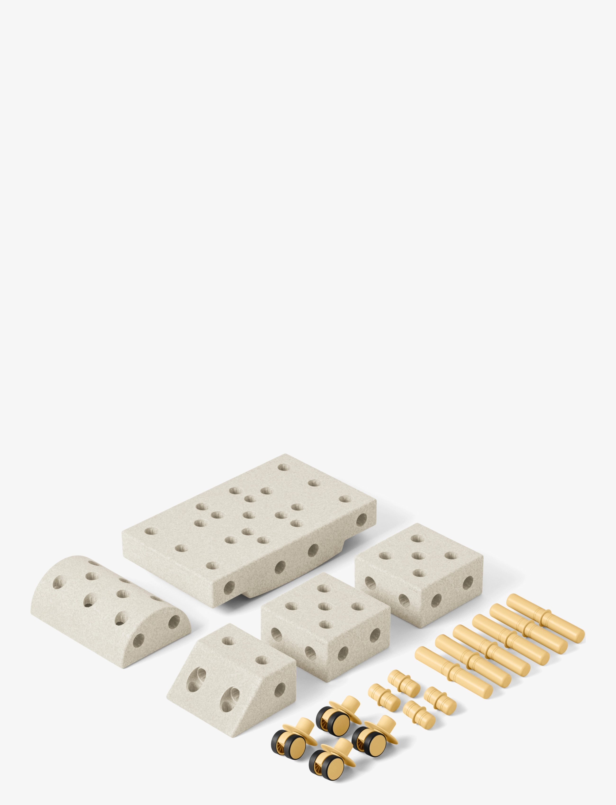 MODU - Explorer Set - Þroskaleikföng - sand grey / honey yellow - 2