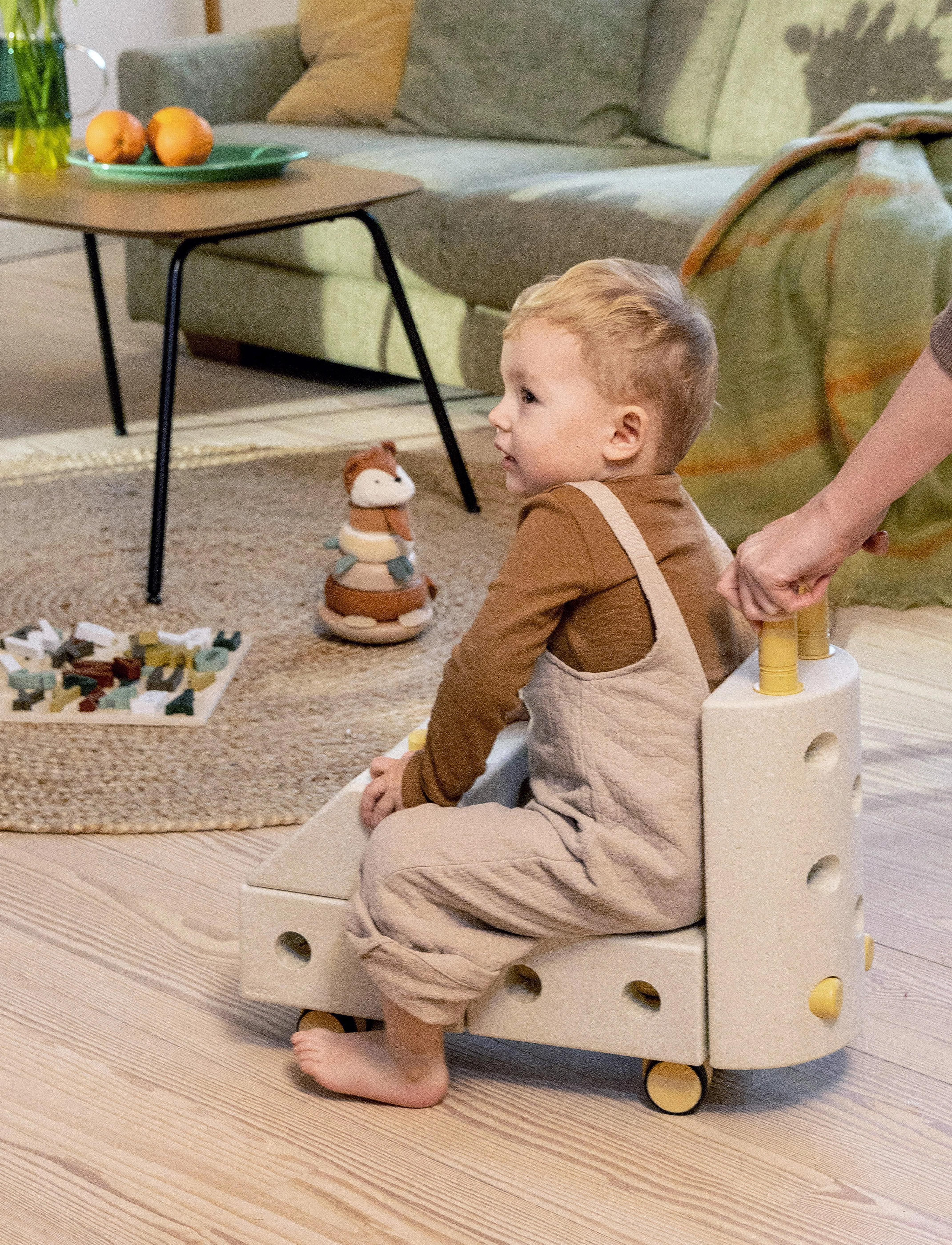 MODU - Explorer Set - Þroskaleikföng - sand grey / honey yellow - 4