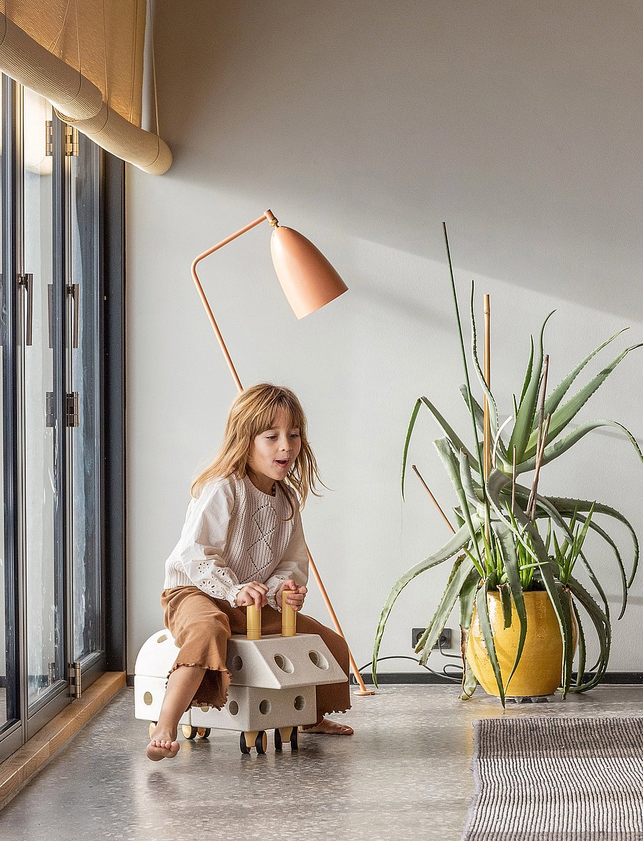 MODU - Explorer Set - Þroskaleikföng - sand grey / honey yellow - 5