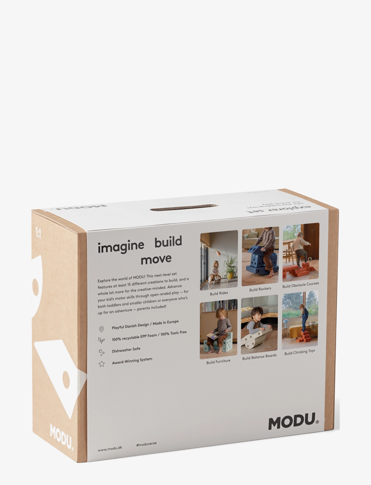 MODU - Explorer Set - Þroskaleikföng - sand grey / honey yellow - 3