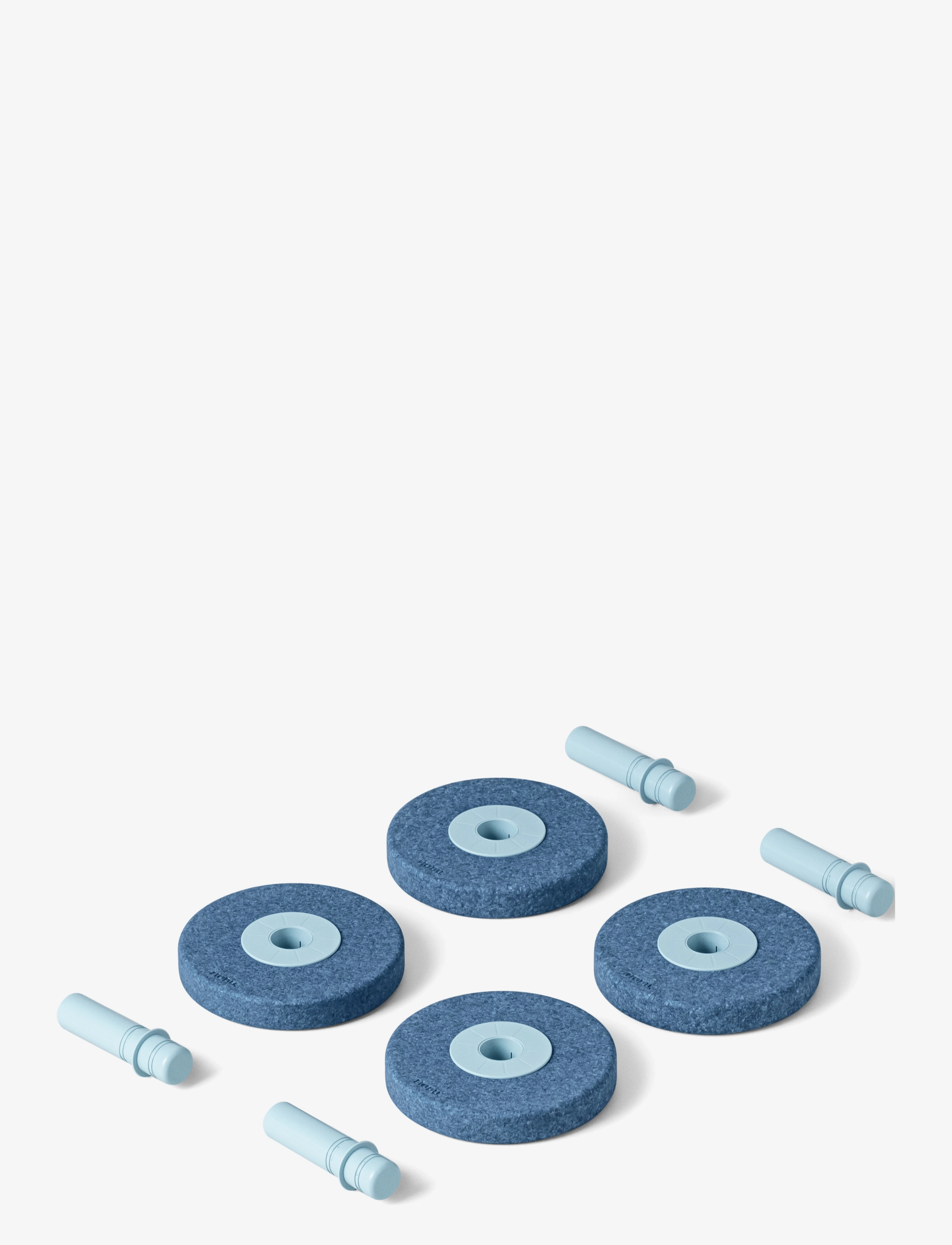 MODU 4x Foam Wheels - App deal - DEEP BLUE / SKY BLUE / blue