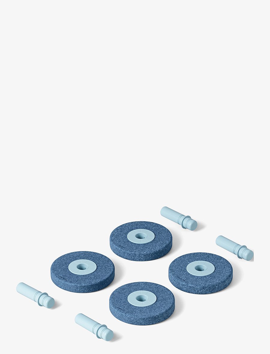 MODU - 4 x Foam wheels - motorikleksaker - deep blue / sky blue - 1
