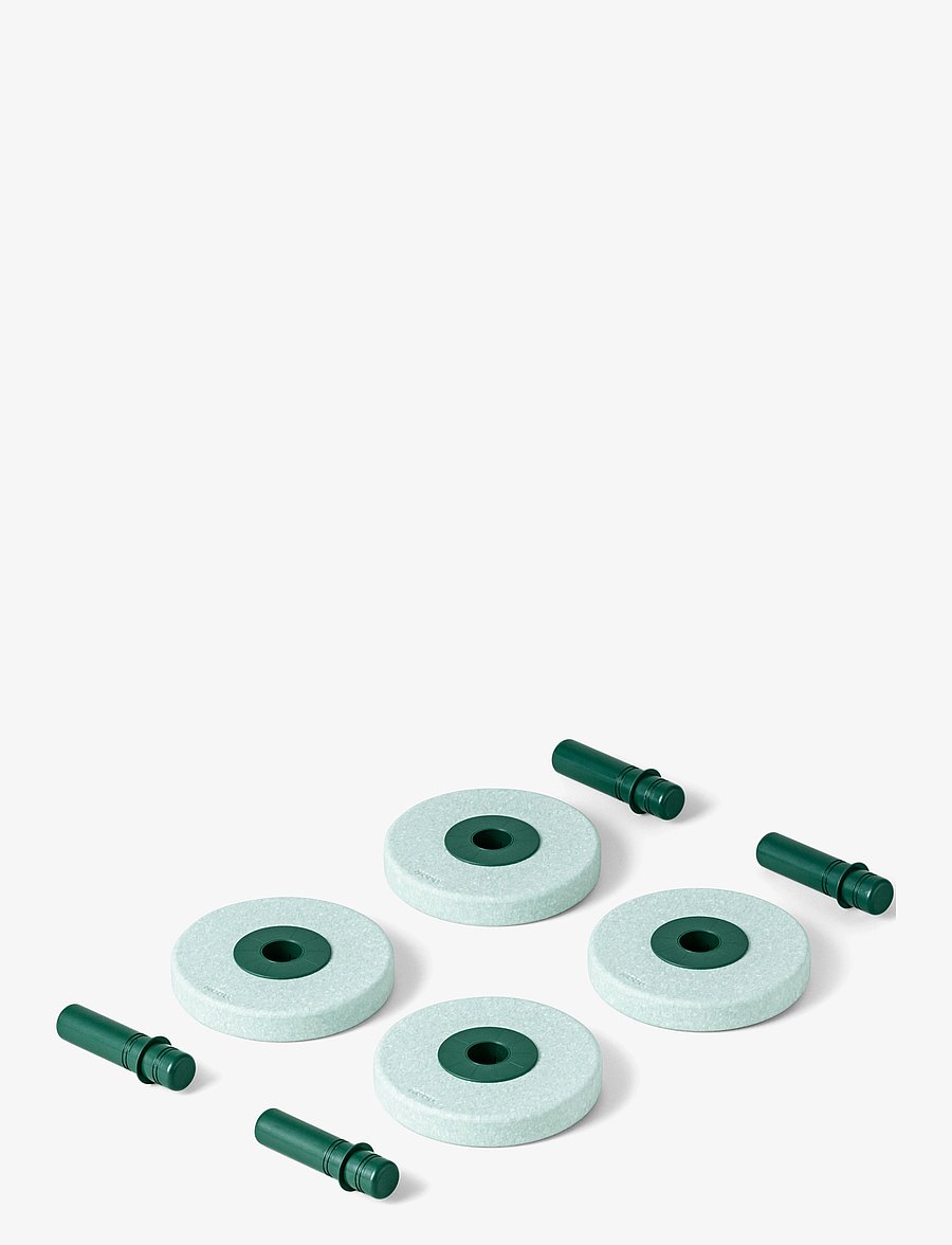 MODU - 4 x Foam wheels - motorikleksaker - ocean mint / forest green - 1