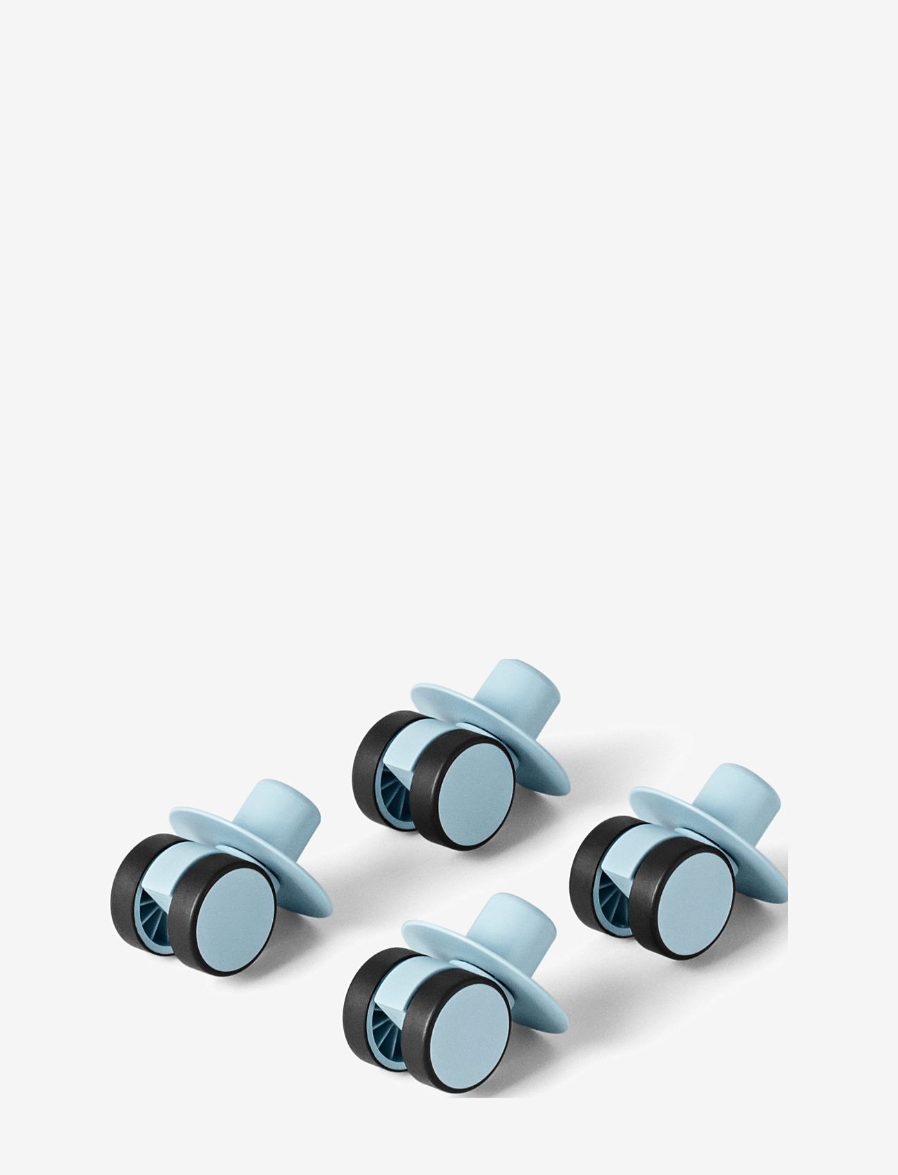 MODU - 4 x Swirly wheels - laveste priser - sky blue - 0