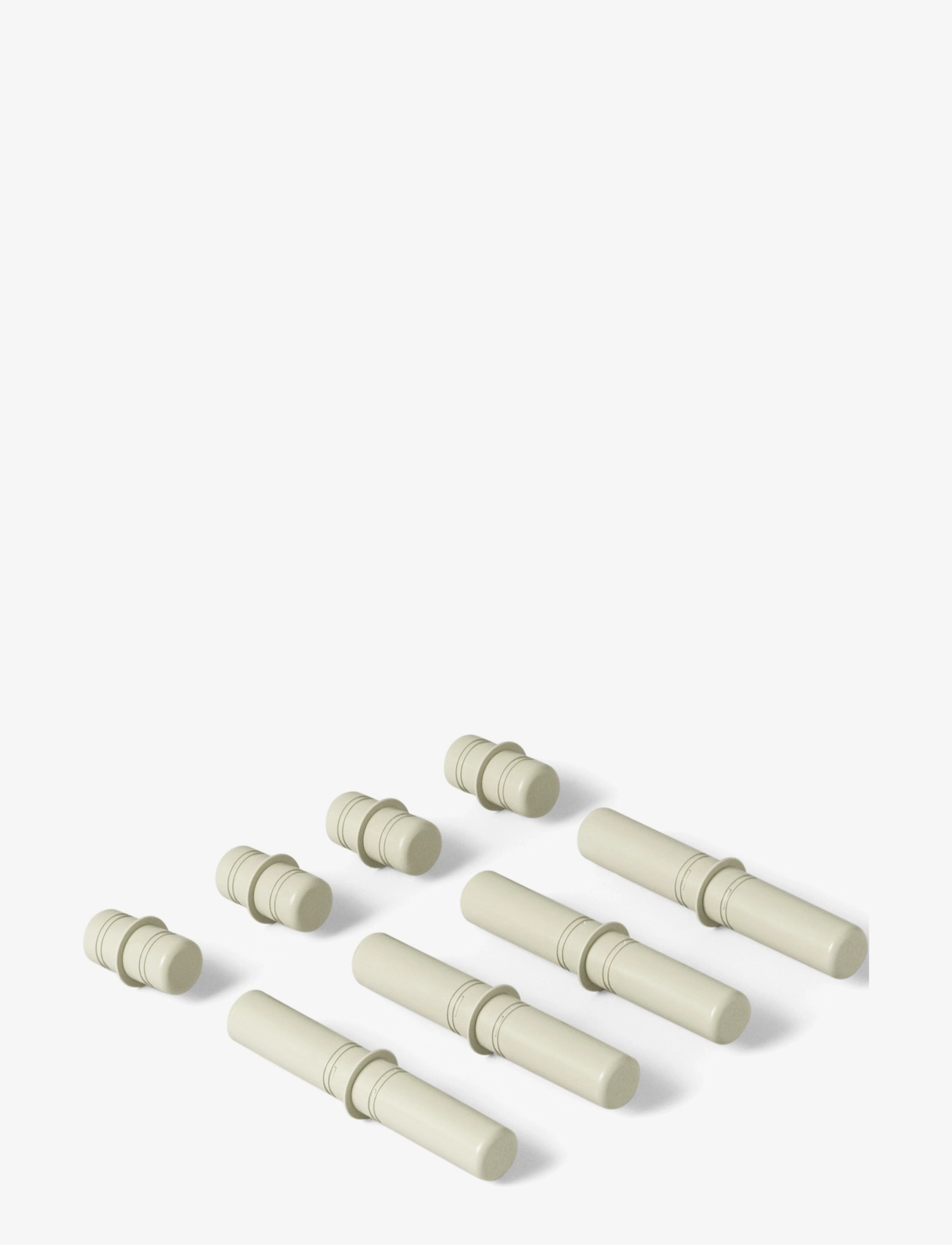 MODU 8x Connector Pegs - Motoriklegetøj - DUSTY GREEN / green