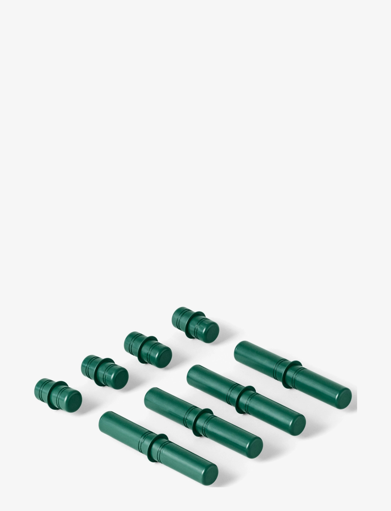 MODU 8x Connector Pegs - 4 for 3 - FOREST GREEN / green