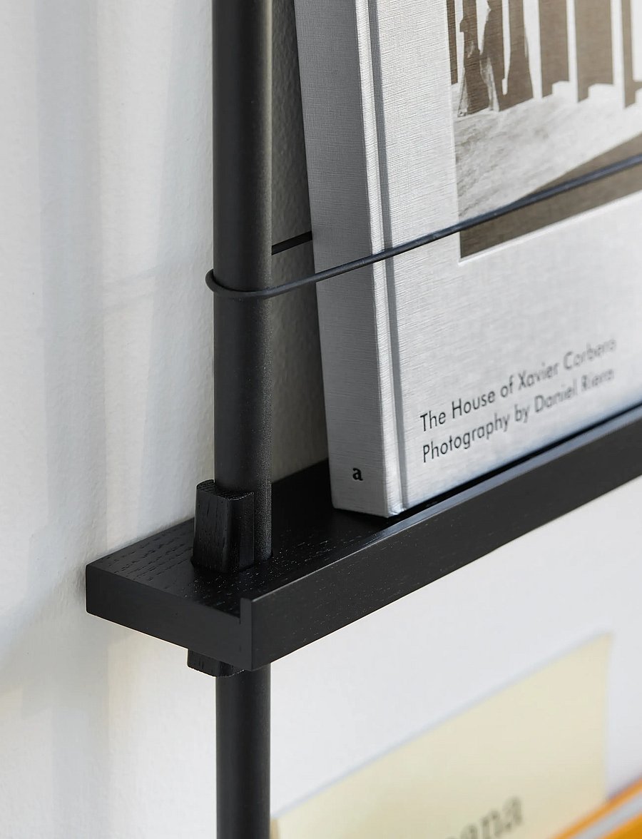 MOEBE - Box set, Magazine Shelving MS.115.1, Black shelves, Black legs (FSC MIX CREDIT) - regale und verwahrung - black - 1
