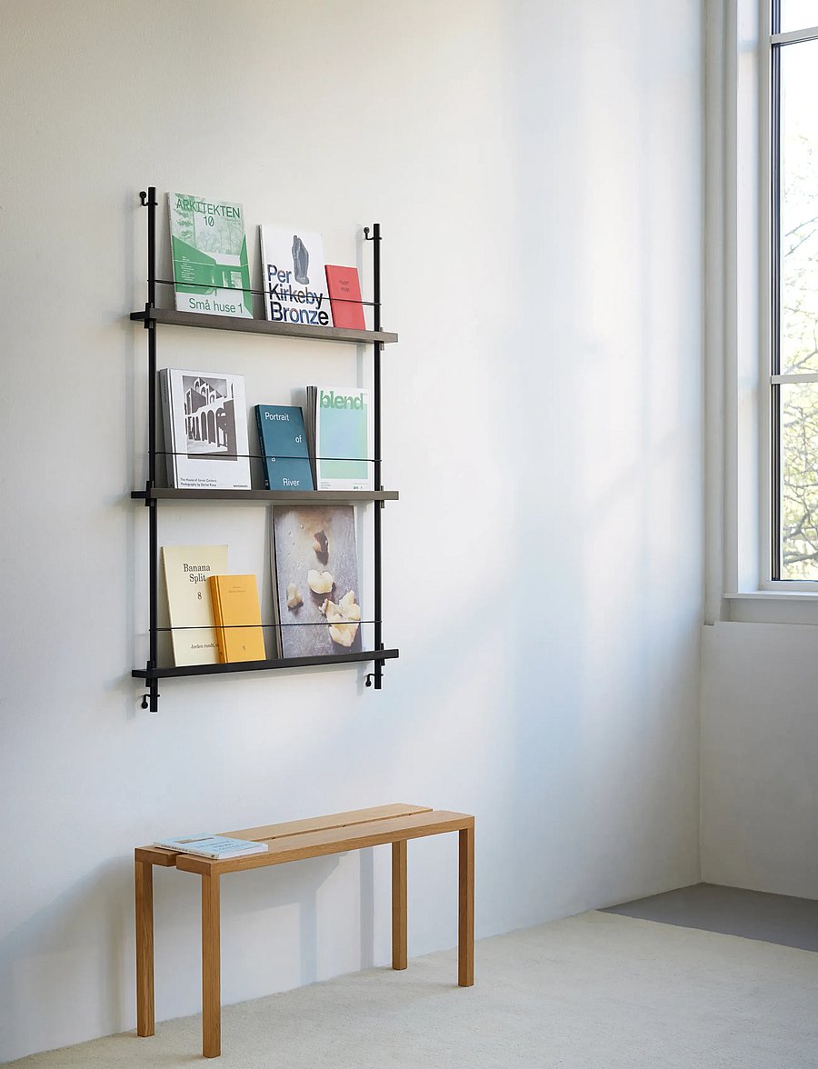 MOEBE - Box set, Magazine Shelving MS.115.1, Black shelves, Black legs (FSC MIX CREDIT) - regale und verwahrung - black - 2
