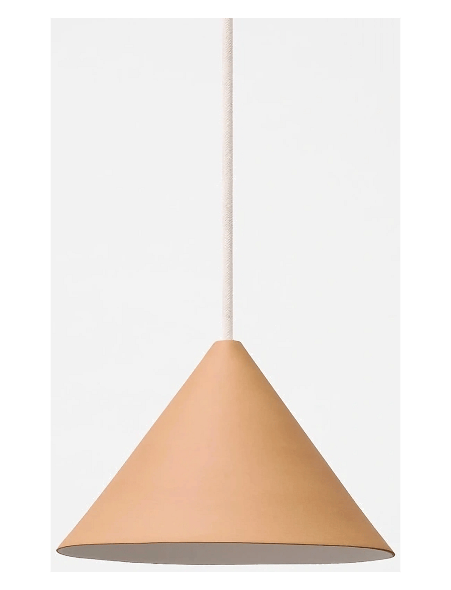 MOEBE - Ceramic Cone Pendant, Light Ochre - light ochre - 1