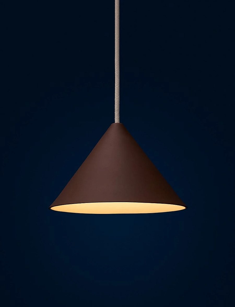 MOEBE - Ceramic Cone Pendant, Umber Brown - pendellampen - umber brown - 3