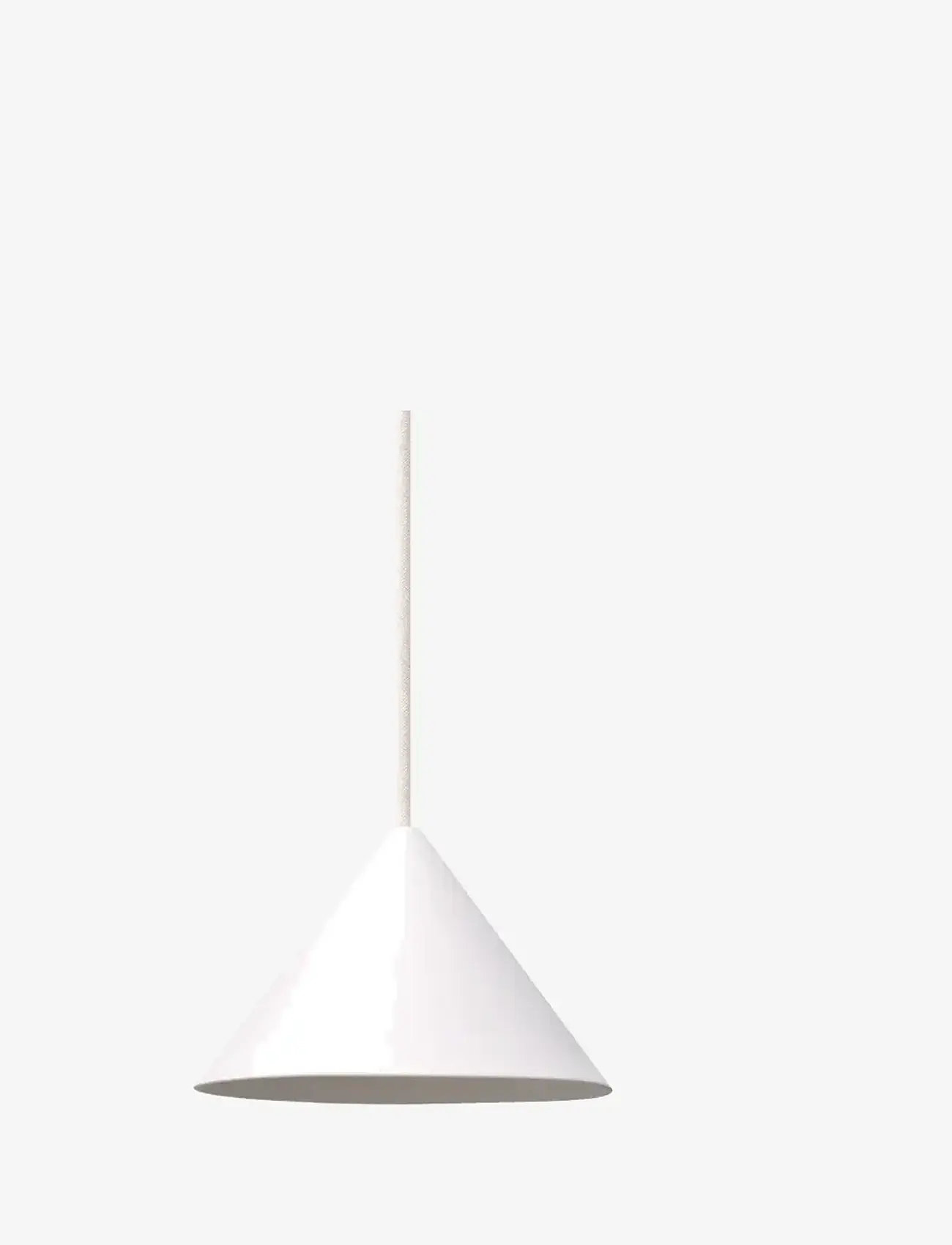 MOEBE - Ceramic Cone Pendant, White - pendler - white - 1