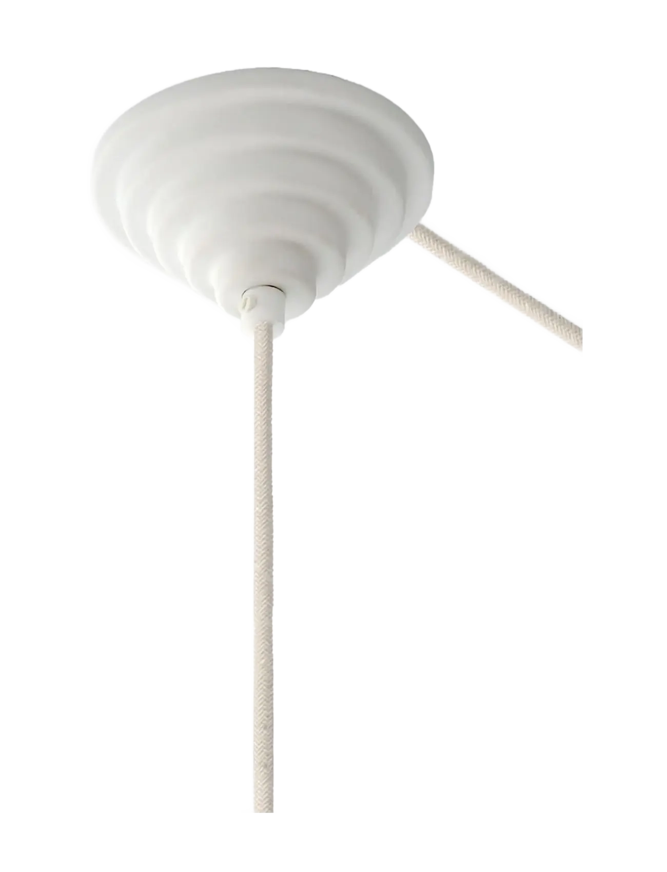 MOEBE Ceramic Ceiling Rose, Stairs, White, Lighting Tilbehør, Hvid, Str: 3.5X 10X 10CM