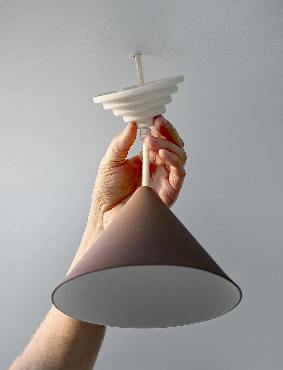 MOEBE - Ceramic Ceiling Rose, Stairs, White - beleuchtungszubehör - white - 3