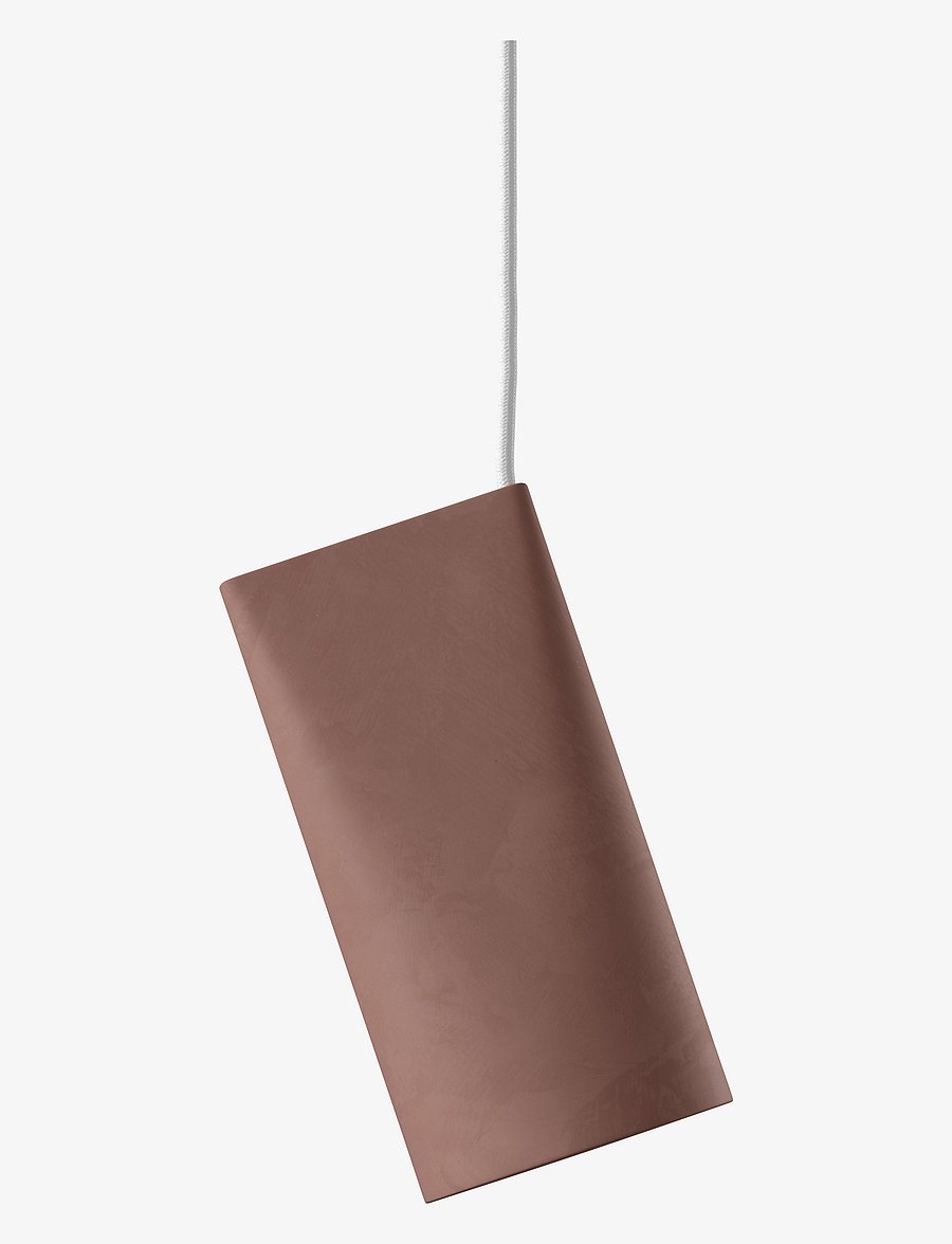 MOEBE - CERAMIC LAMP - pendellampen - terra cotta, wood - 4