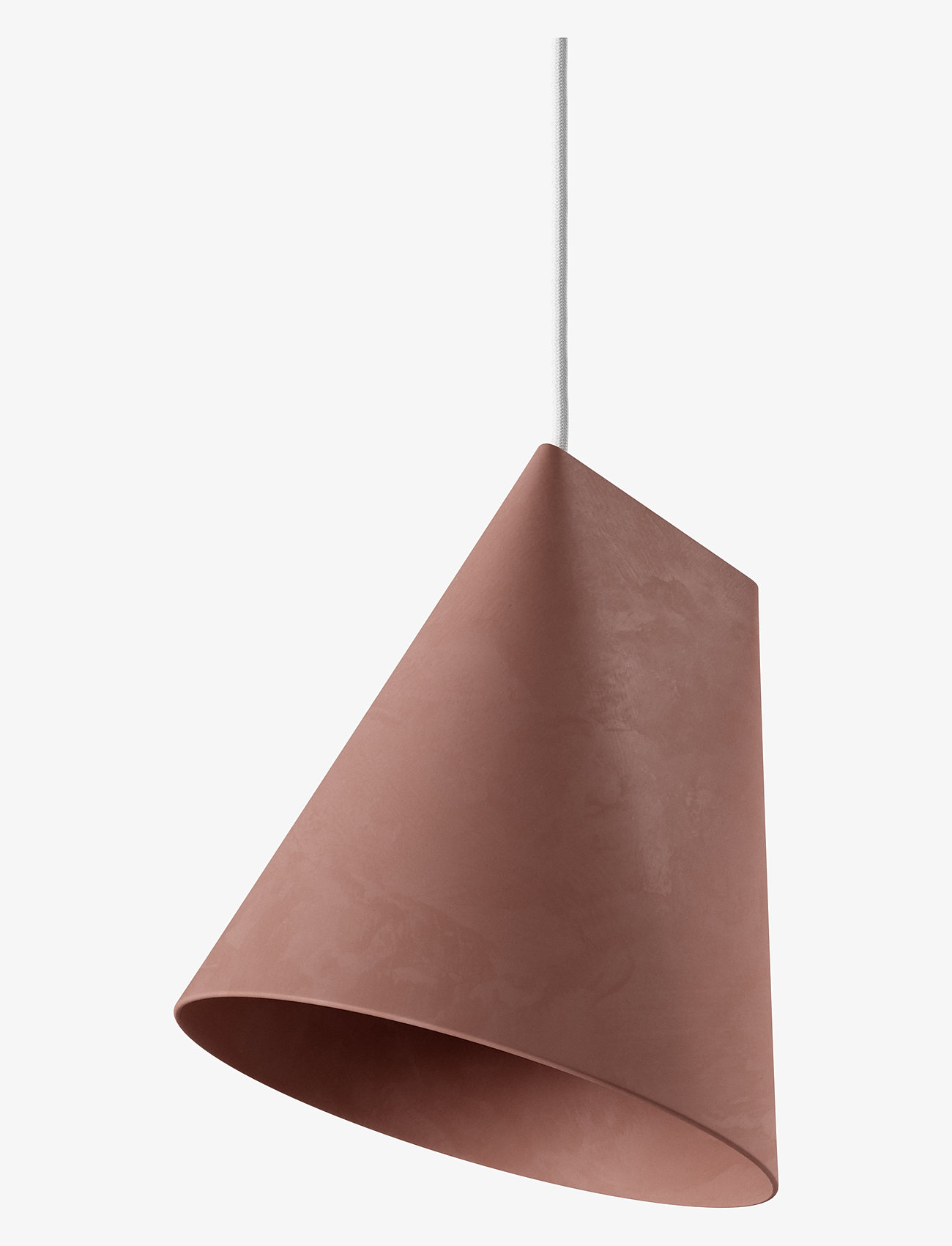 MOEBE - CERAMIC LAMP - pendellampen - terra cotta, wood - 0