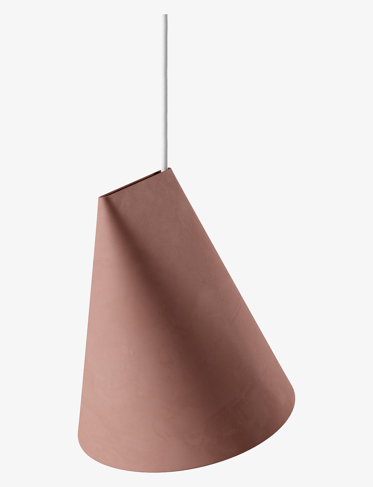 MOEBE - CERAMIC LAMP - pendellampen - terra cotta, wood - 1