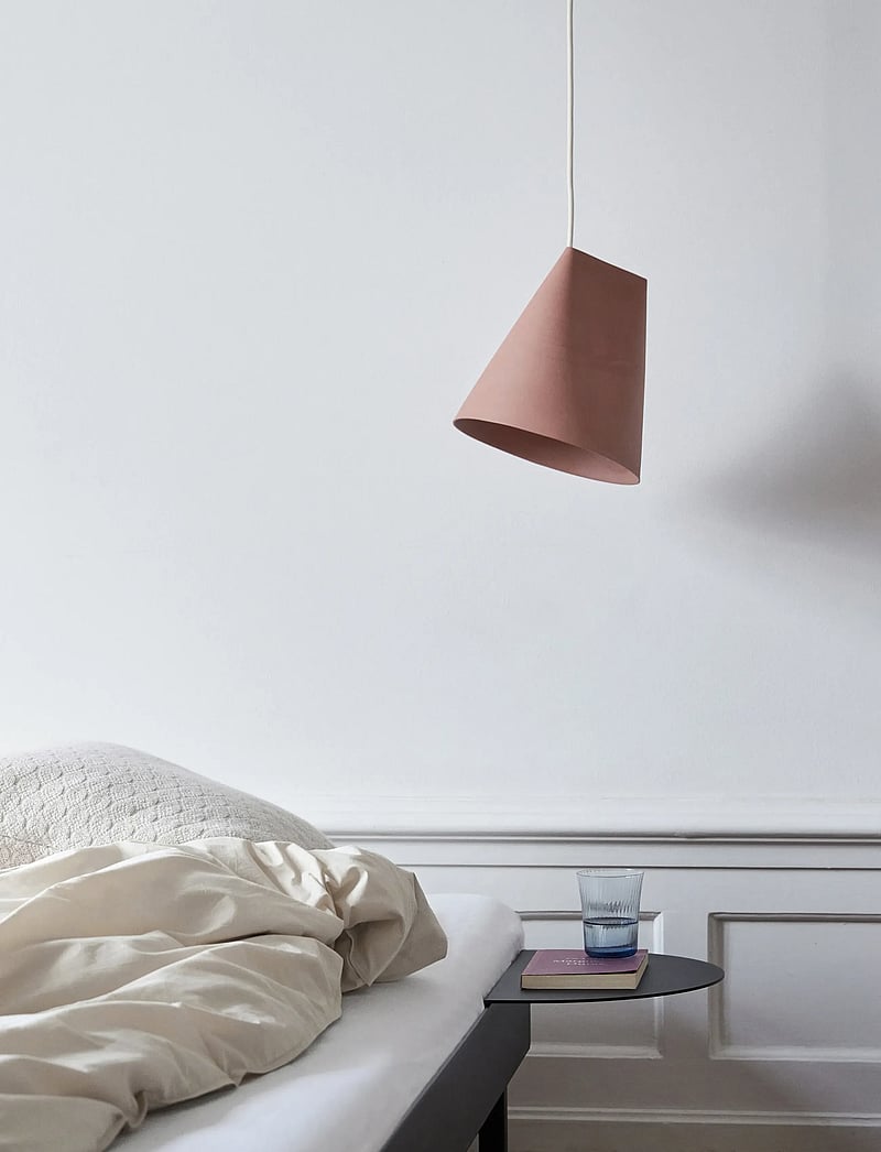 MOEBE - CERAMIC LAMP - pendellampen - terra cotta, wood - 5