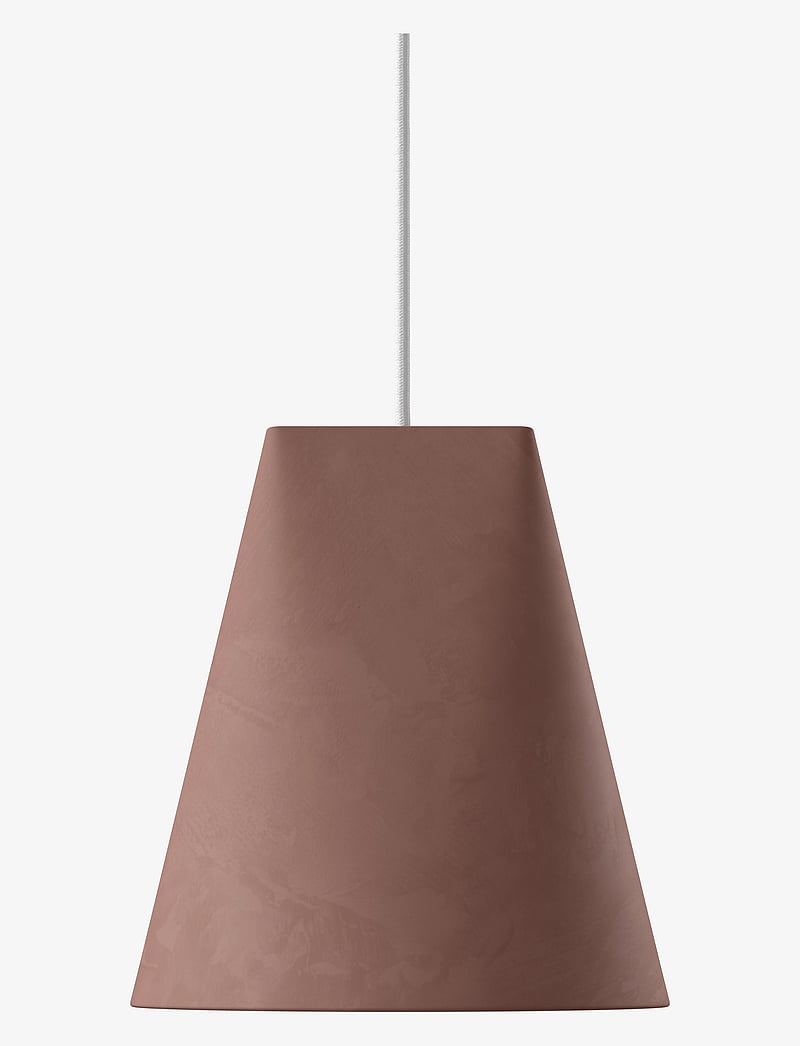 MOEBE - CERAMIC LAMP - pendellampen - terra cotta, wood - 2