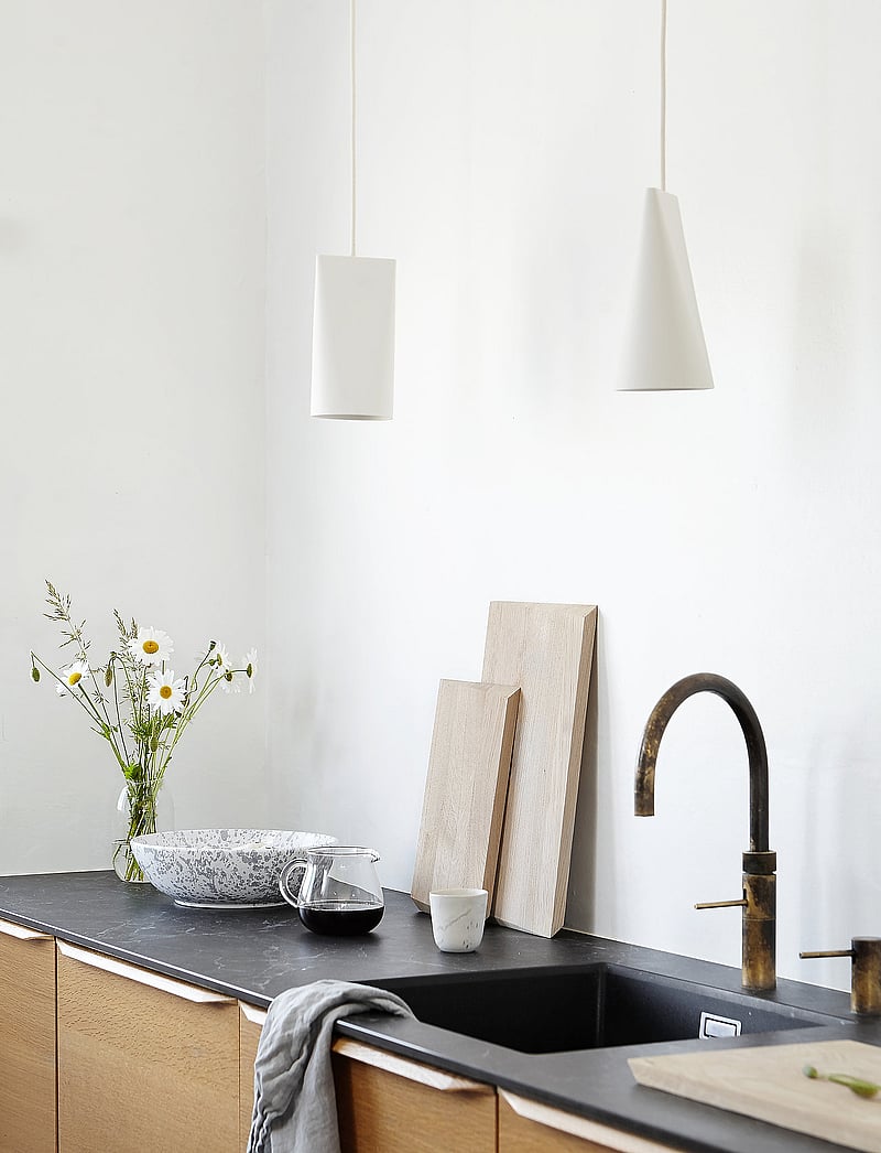 MOEBE - Ceramic pendant narrow - pendellampen - white - 2