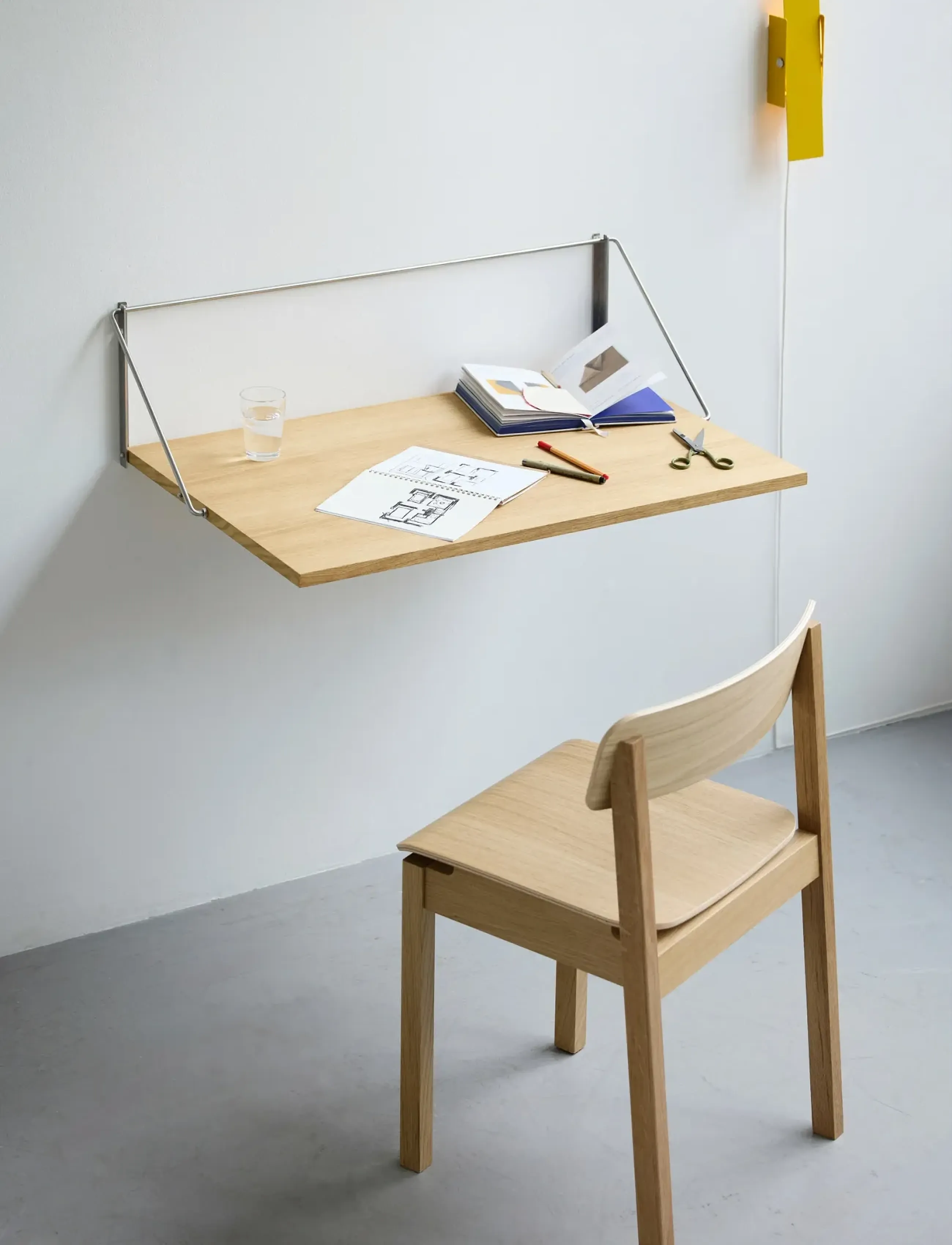 MOEBE Fold-Out Desk, One Size, Tables, Braun - Desks, Homeware