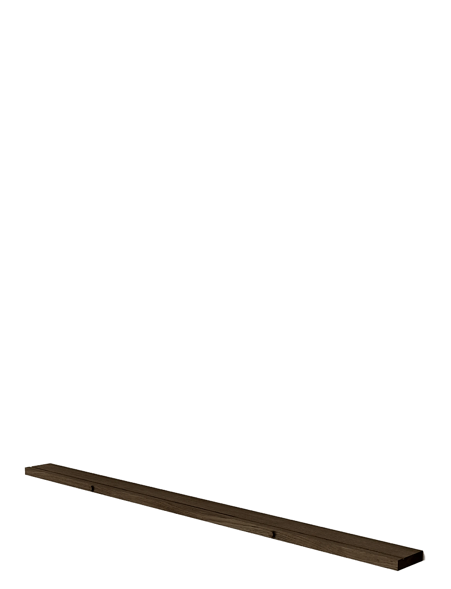 MOEBE - Gallery Shelf, 115, Oak (FSC 100%) - regale und verwahrung - smoked oak - 1