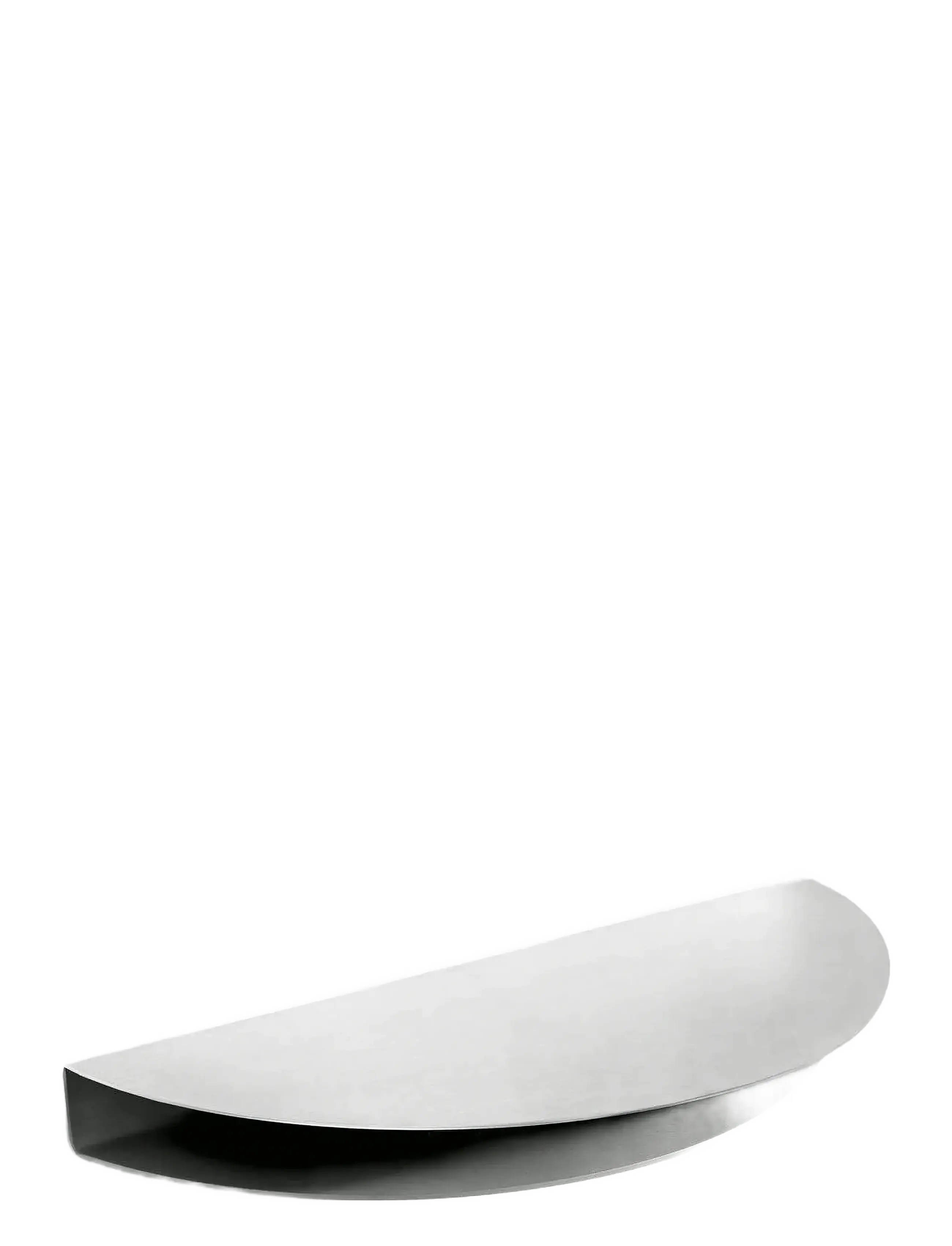 MOEBE Half Moon Shelf, Stainless Steel, Large - Storage & Shelves - STEEL / silver