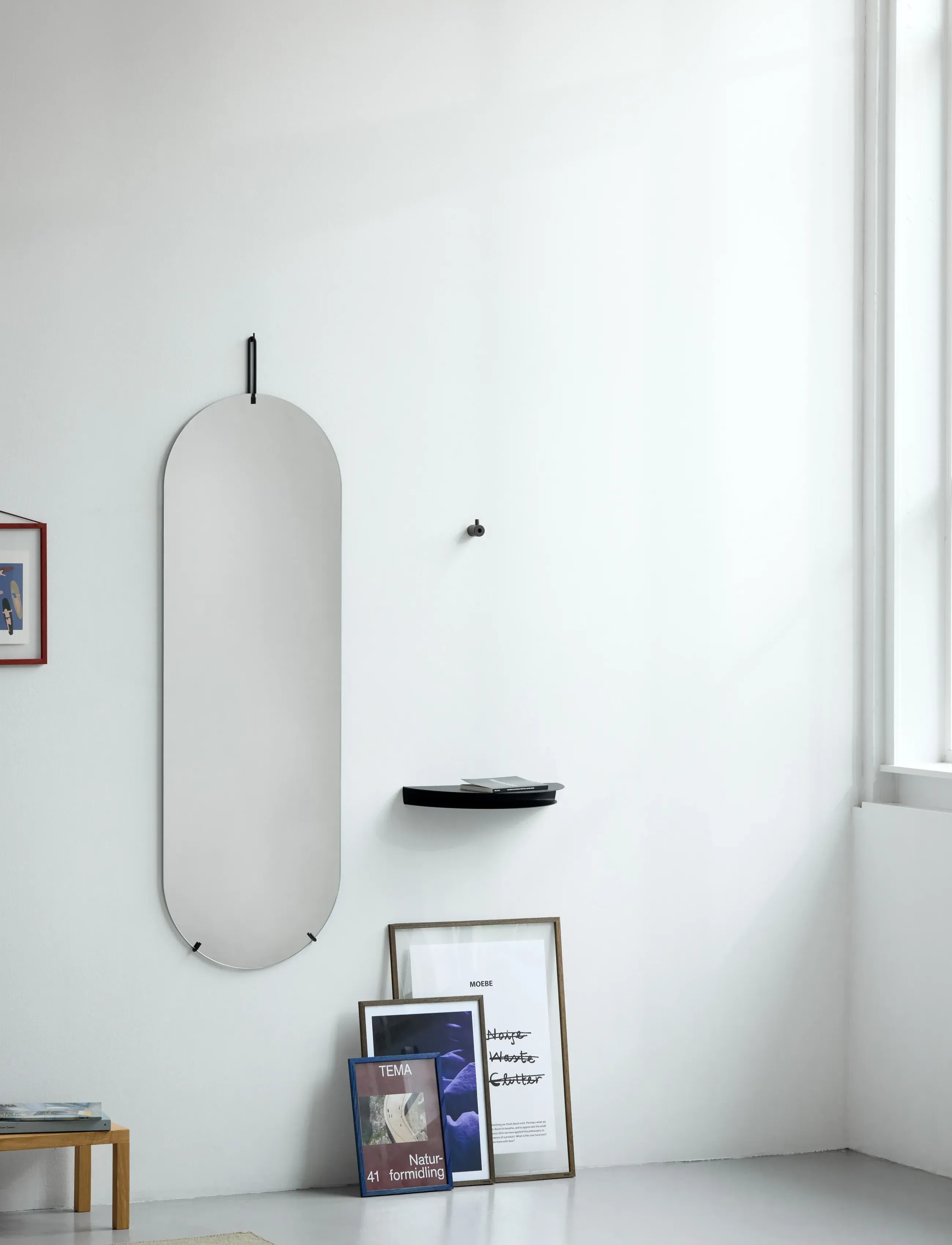 MOEBE - Half Moon Shelf, Stainless Steel, Large - trends - steel - 4