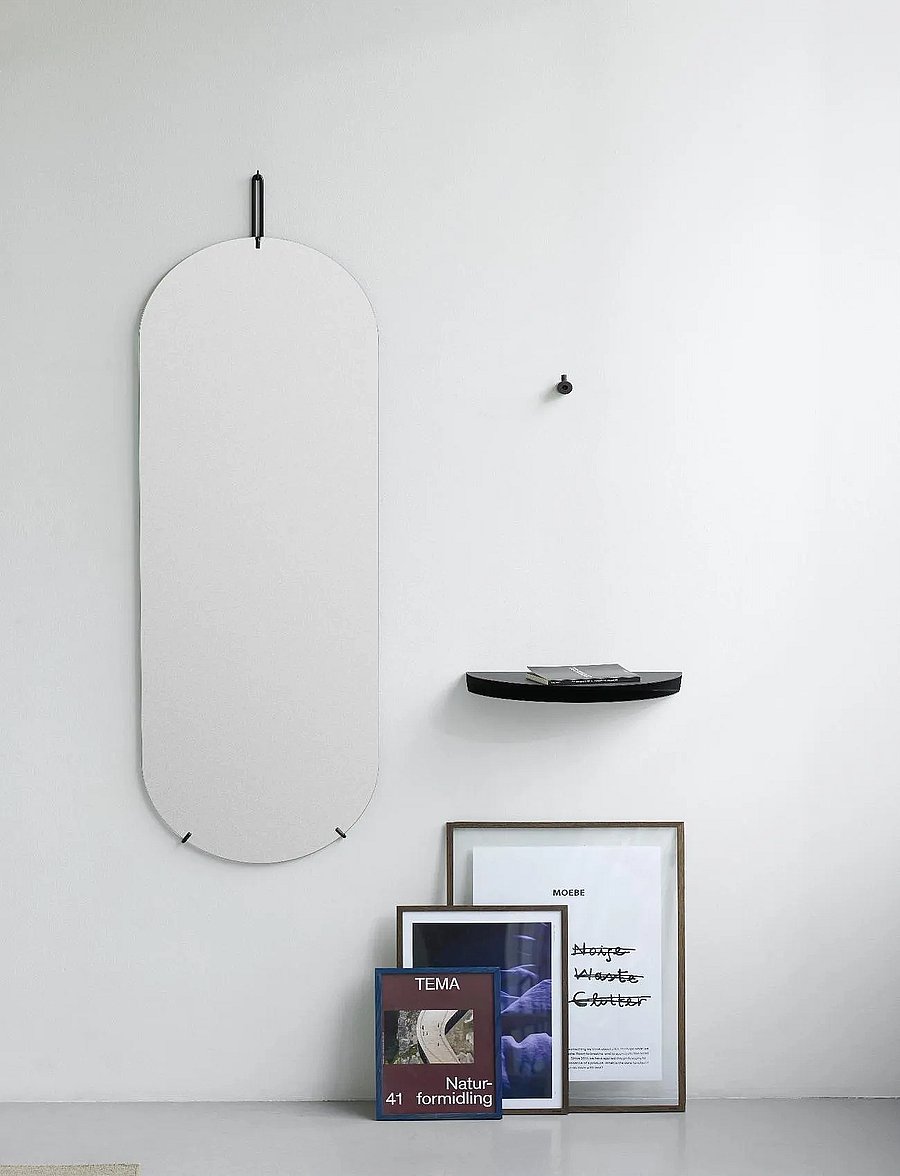 MOEBE - Half Moon Shelf, Sand, Small - regale und verwahrung - sand - 0