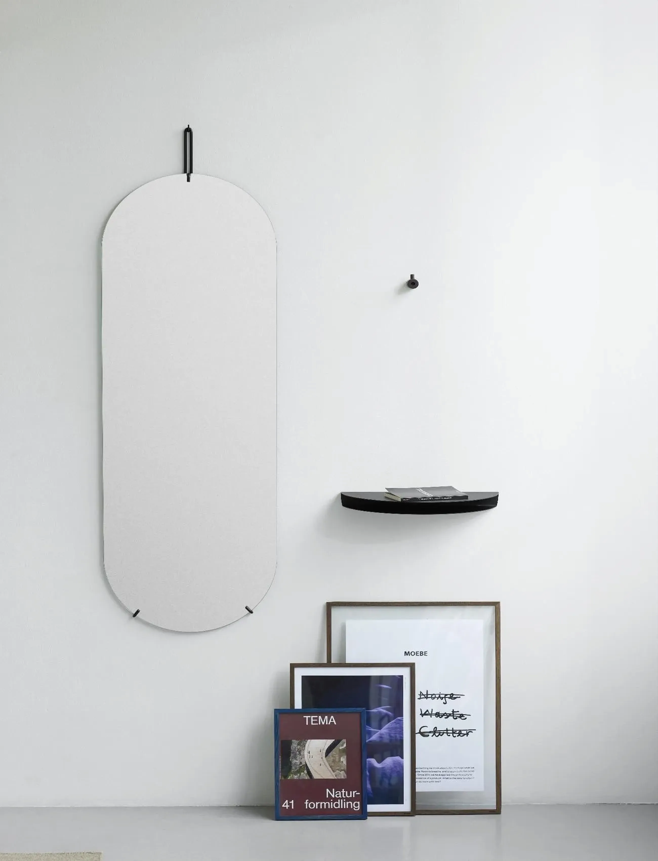 MOEBE - Half Moon Shelf, Warm Grey, Large - regale und verwahrung - warm grey - 3