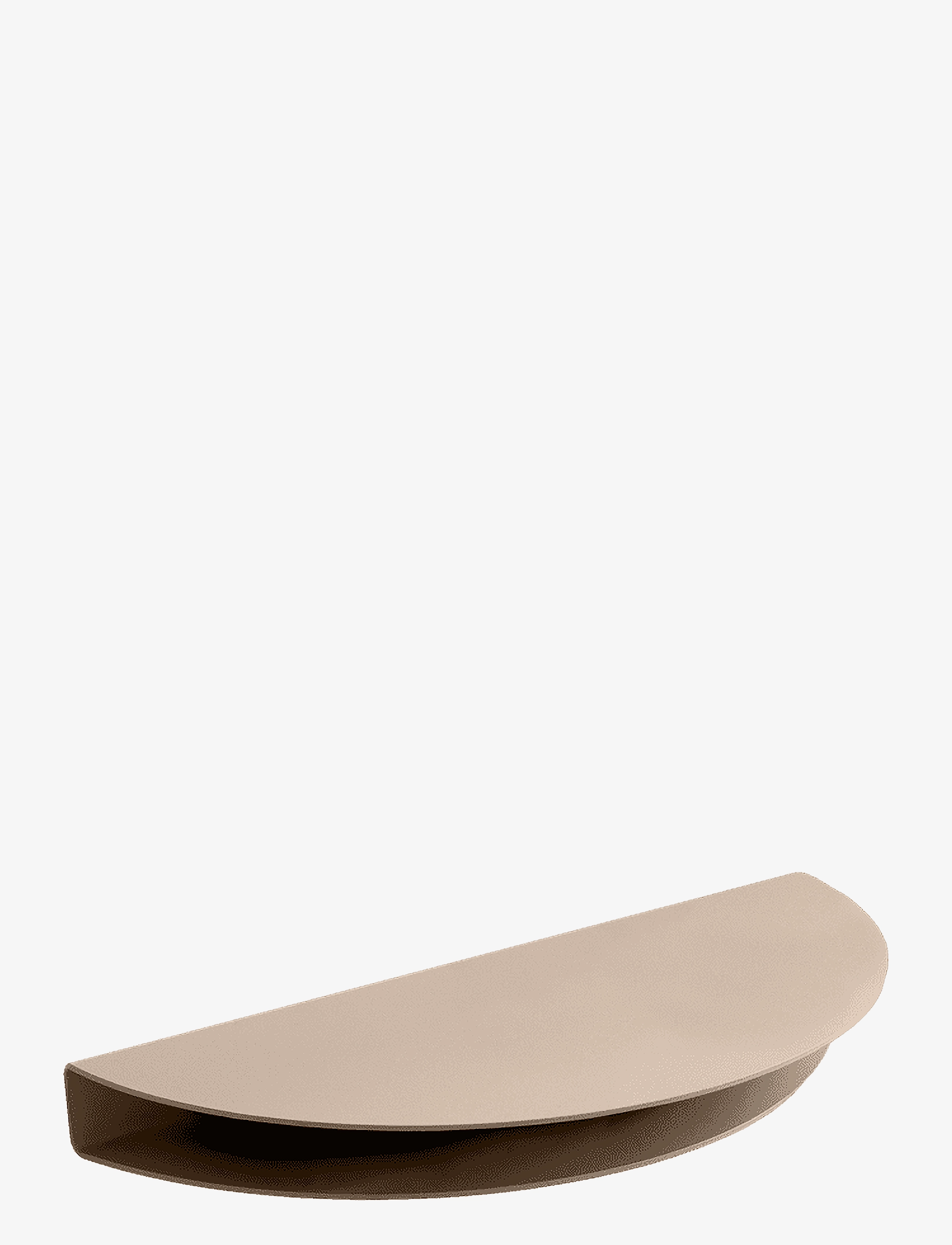 MOEBE Half Moon Shelf, Warm Grey, Small, L:24 cm, Furniture, Grau - Shelves, Homeware