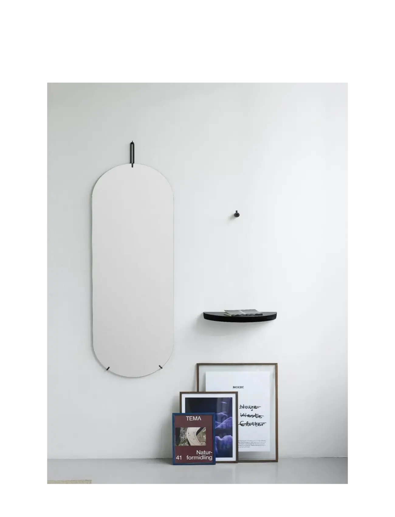 MOEBE - Half Moon Shelf, Warm Grey, Small - regale und verwahrung - warm grey - 2