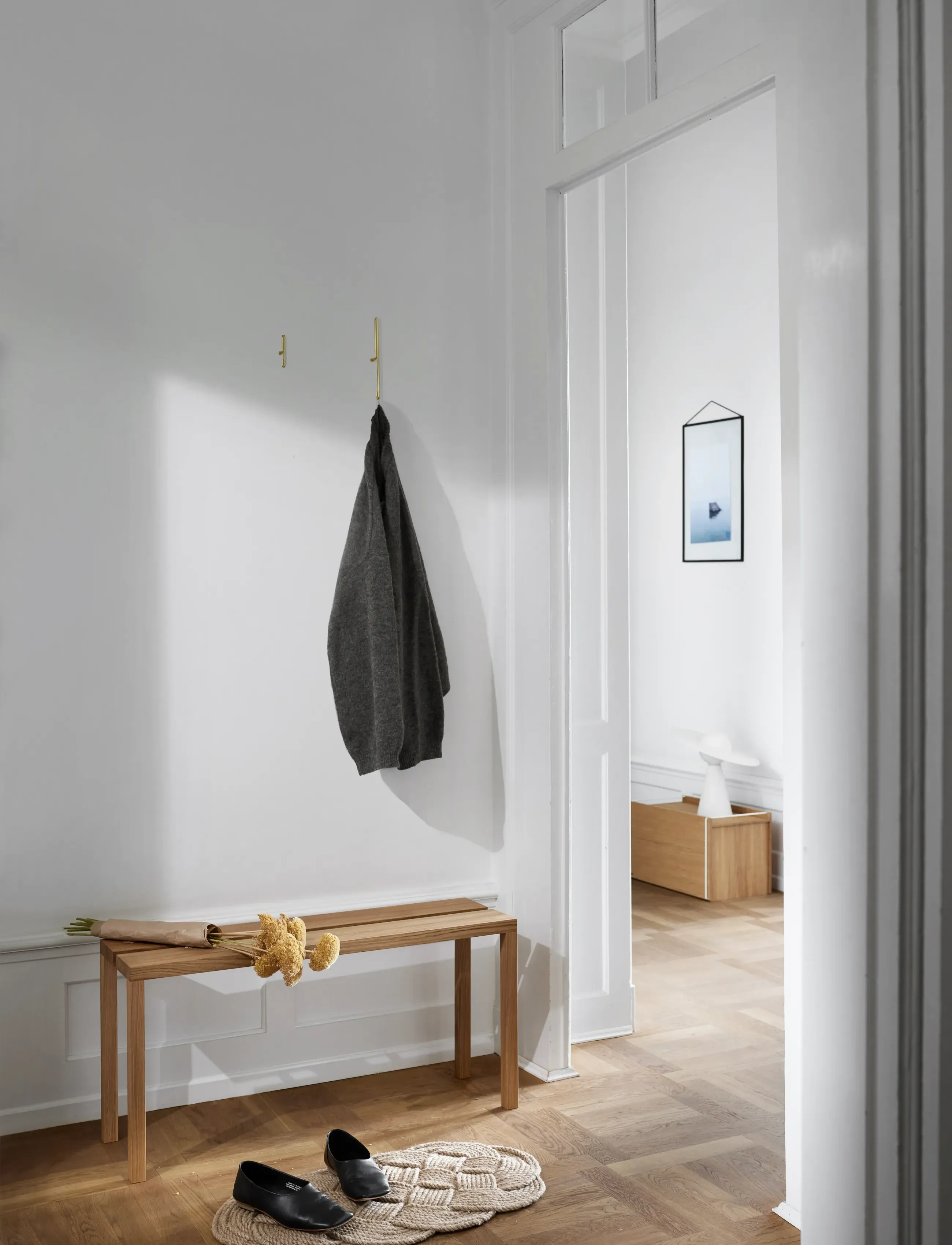 MOEBE Peg, Bench, Oak (Fsc 100%), One Size, Chairs & Stools - Benches, Homeware