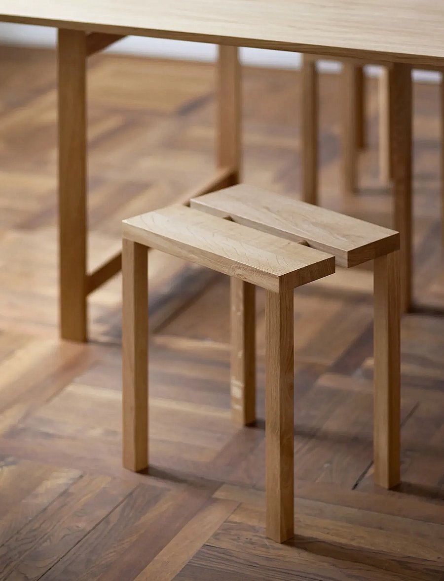 MOEBE - Peg, Stool, Oak (FSC 100%) - hocker & bänke - oak - 4