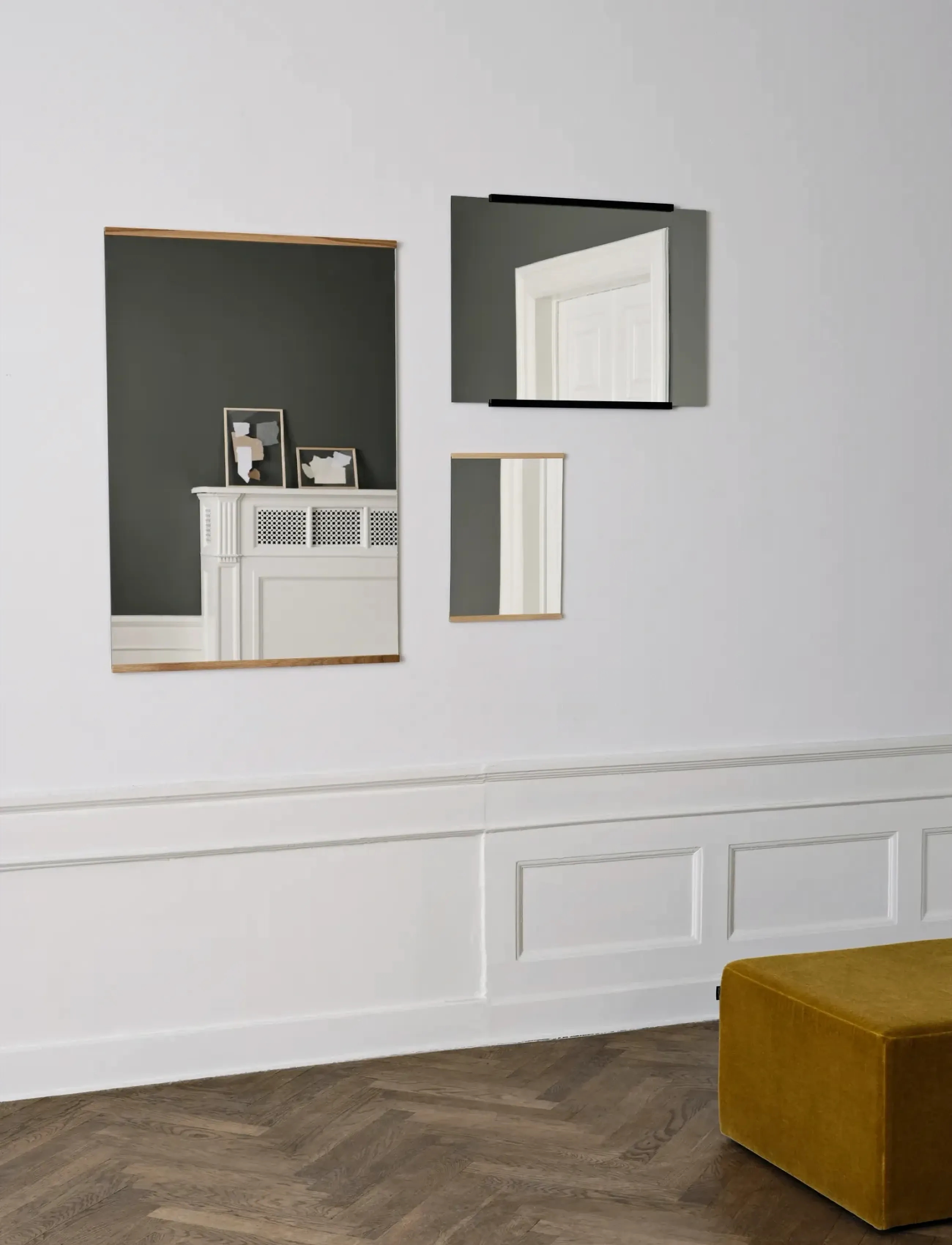 MOEBE Rectangular Wall Mirror, 70X100, Oak (Fsc 100%), 70X101.8 cm, Spejle > Vægspejle, Unisex