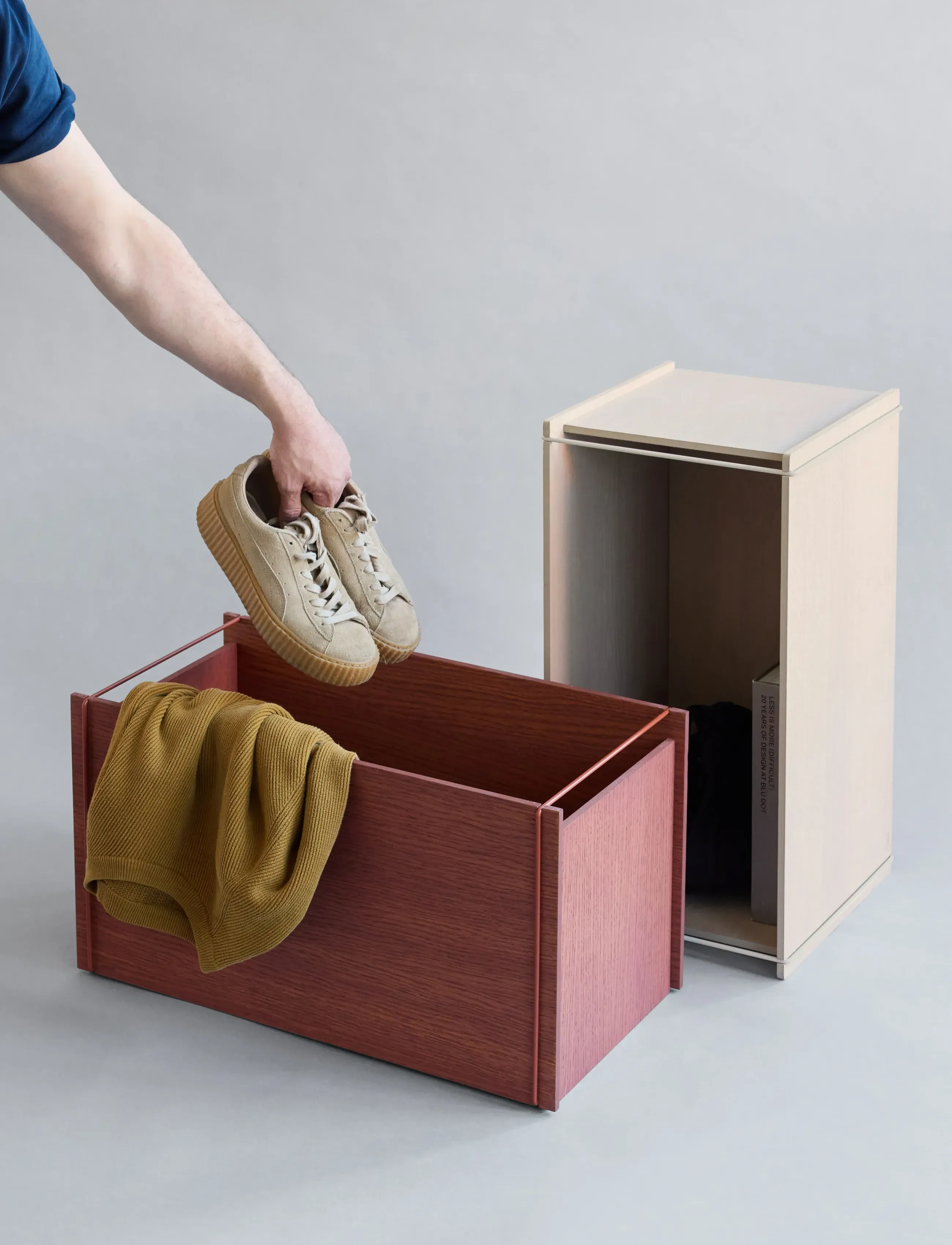 MOEBE - Storage Box, Warm Grey (FSC MIX CREDIT) - aufbewahrungsboxen - warm grey - 1