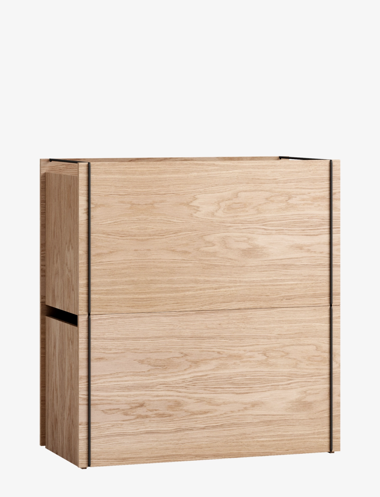 MOEBE - STORAGE BOX - rasiat - wood, black - 2