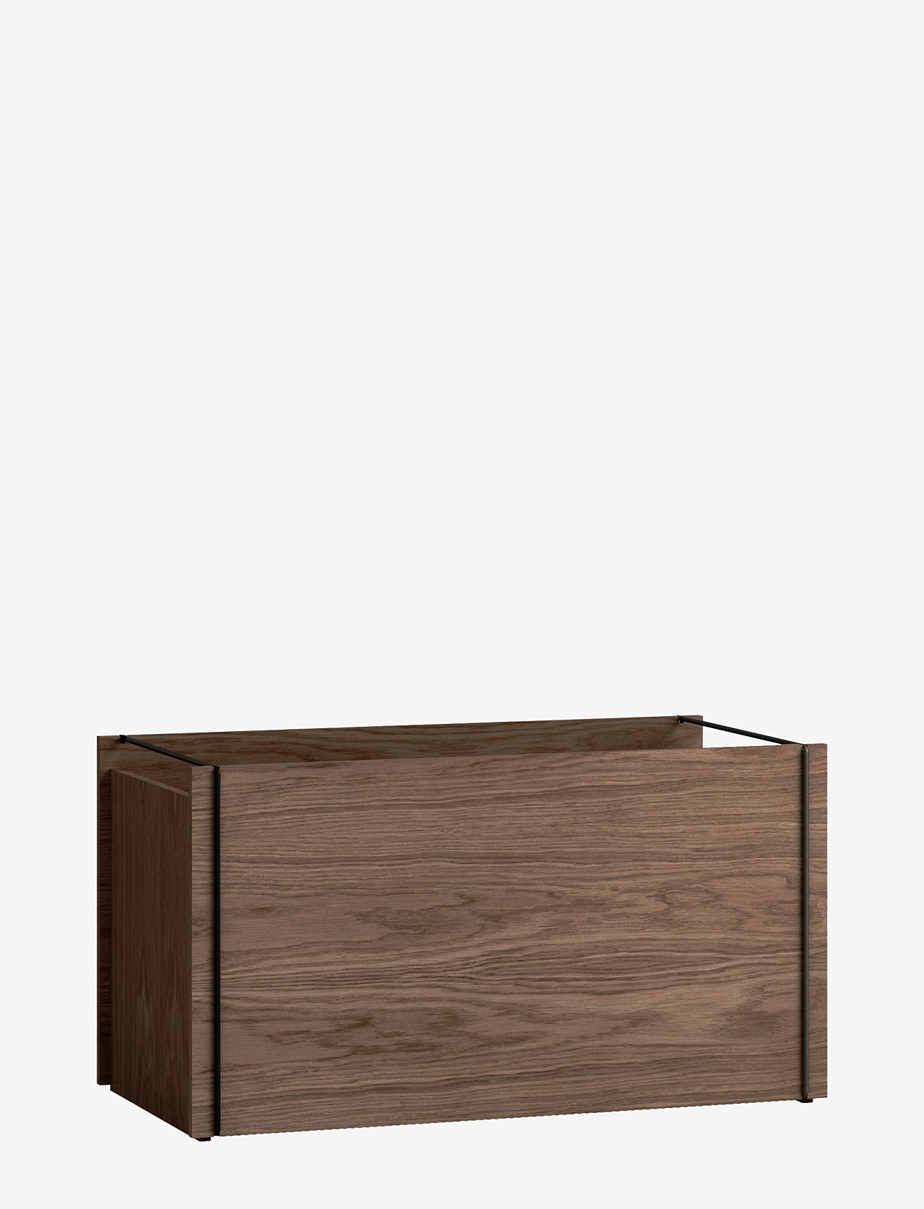 MOEBE - Storage box, Smoked Oak, Black (FSC MIX CREDIT) - oppbevaringsbokser - wood smoked, black - 1