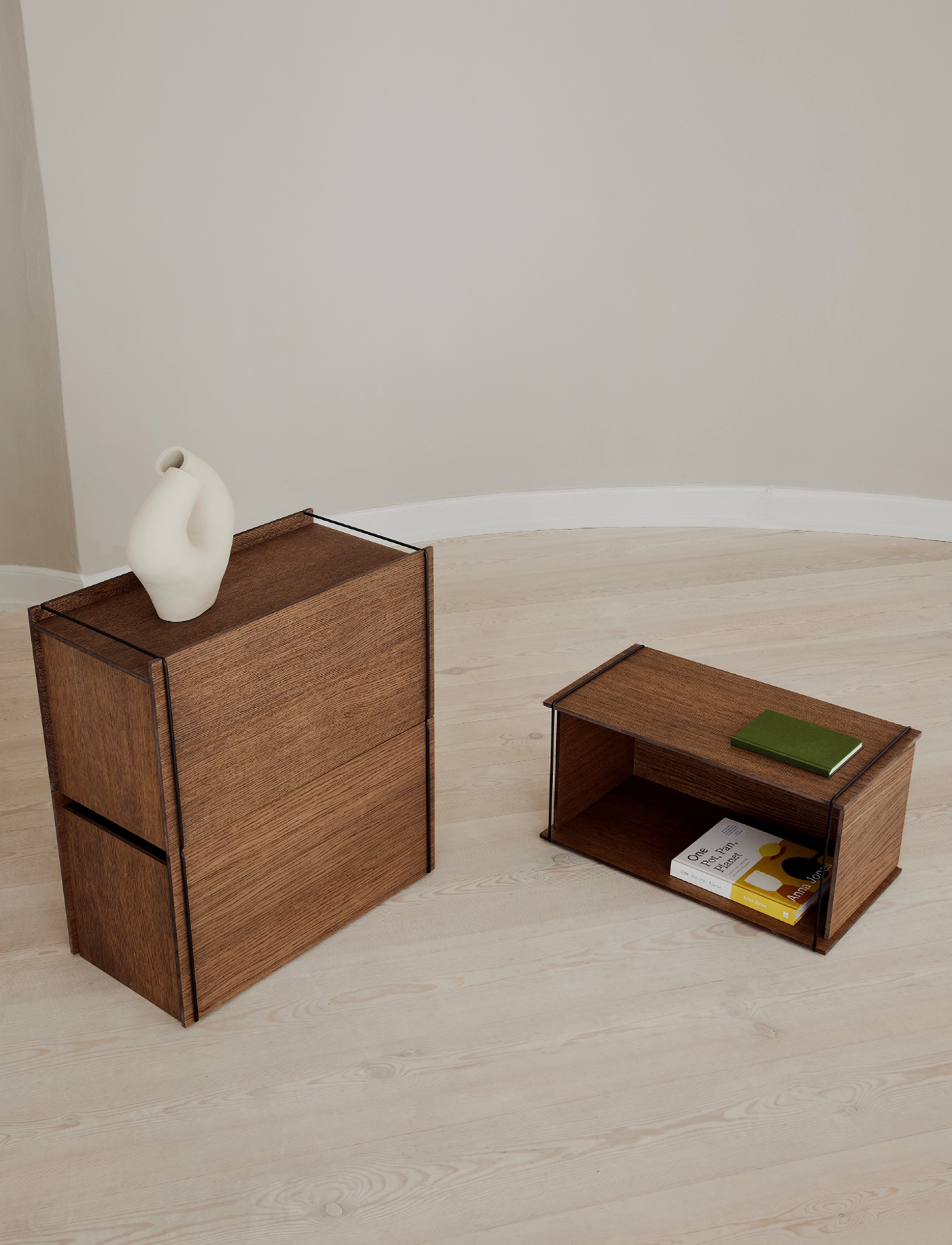 MOEBE Storage Box, Smoked Oak, Black (Fsc Mix Credit), One Size x 60, Storage, Braun - Mini Boxes, Homeware