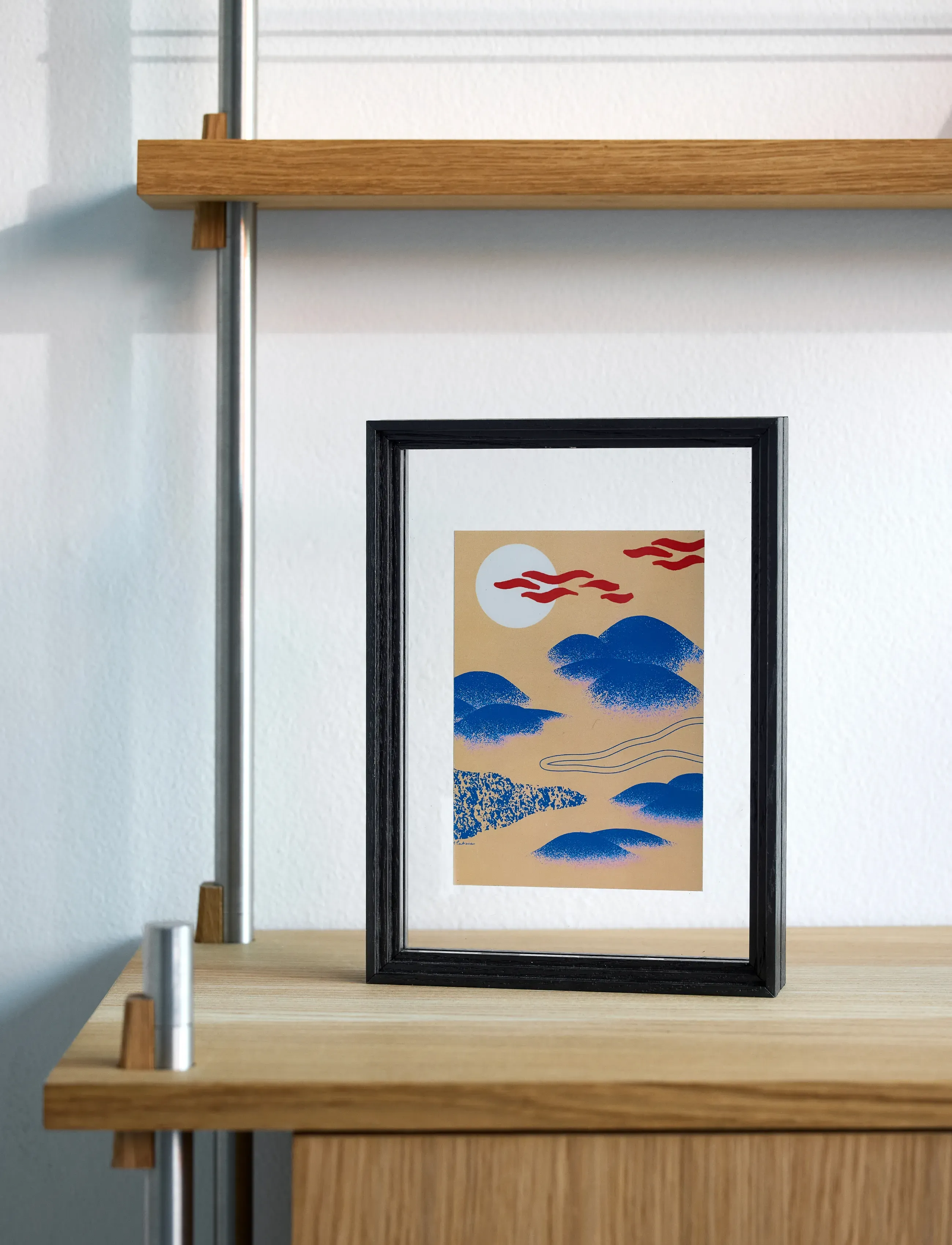 MOEBE - Standing Frame, A5, Oak (FSC 100%) - tavelramar - black - 3