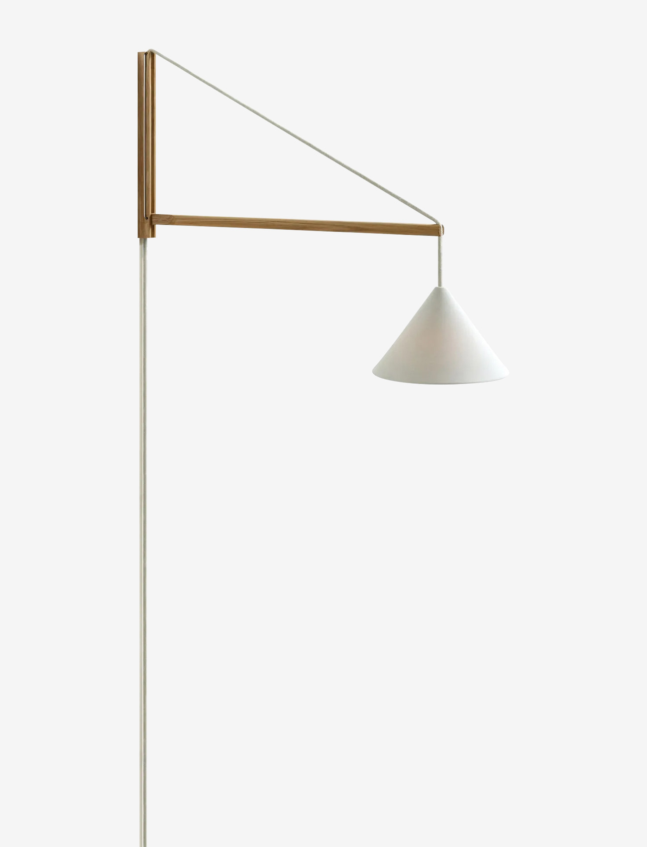 MOEBE - Suspended Wall Lamp, Oak, White (FSC 100 %) - oak - 0